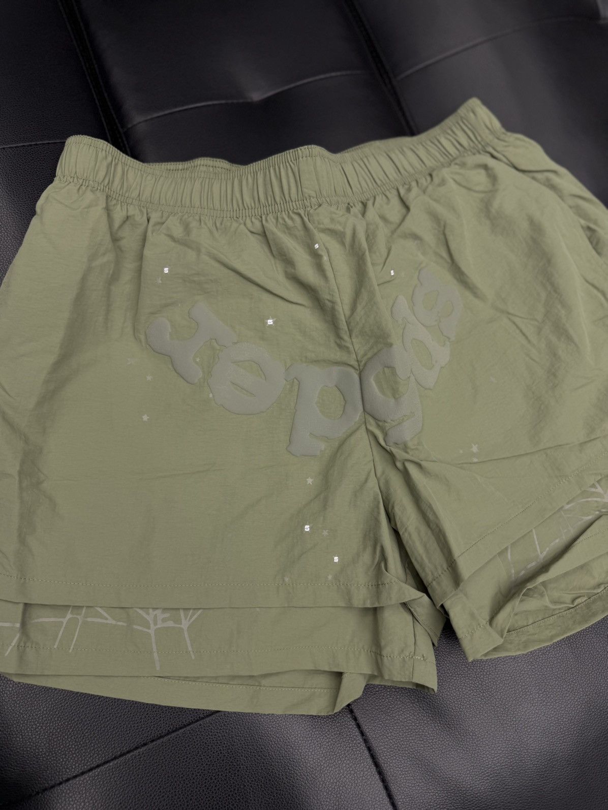 Sp5der Sp5der Double Layer WEB Shorts Size XL (NEW) Green Size US 34 / EU 50 - 4 Thumbnail