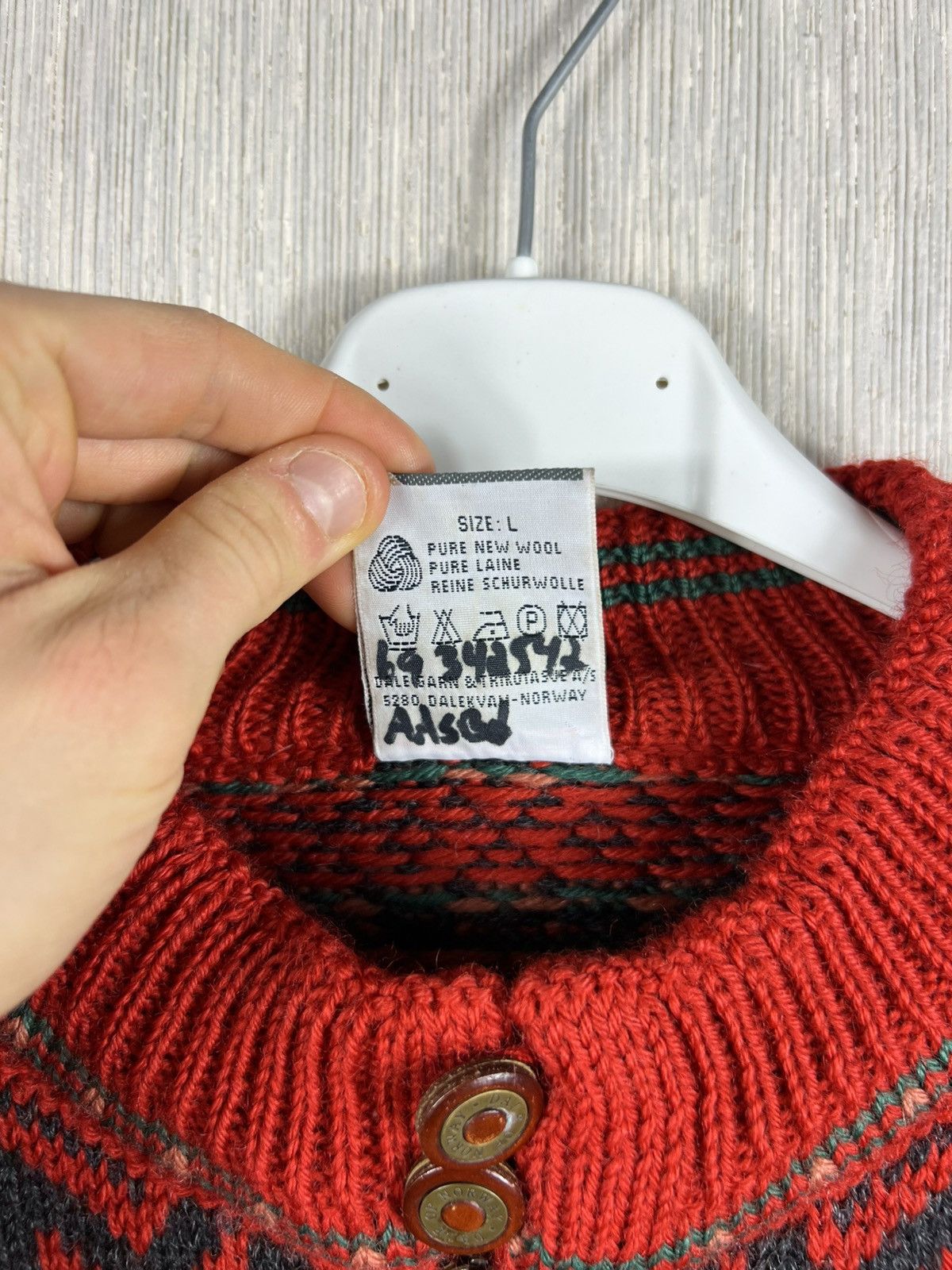 Dale Of Norway Vintage Dale of Norway heavy wool patterned sweater half zip Size US L / EU 52-54 / 3 - 16 Thumbnail