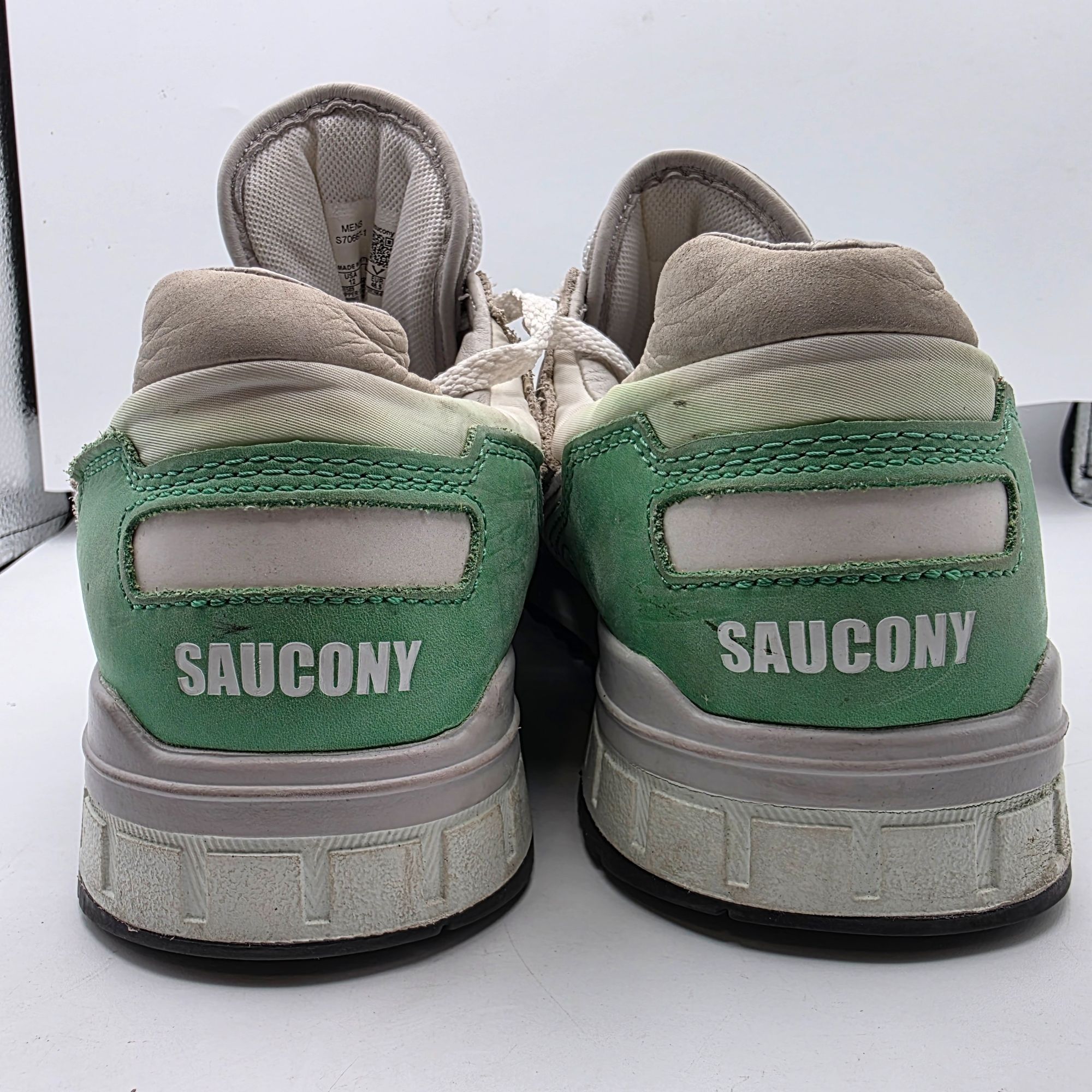 Saucony Saucony Shadow 5000 Mens Size 12 White Green Sneakers Casual Size US 12 / EU 45 - 5 Thumbnail