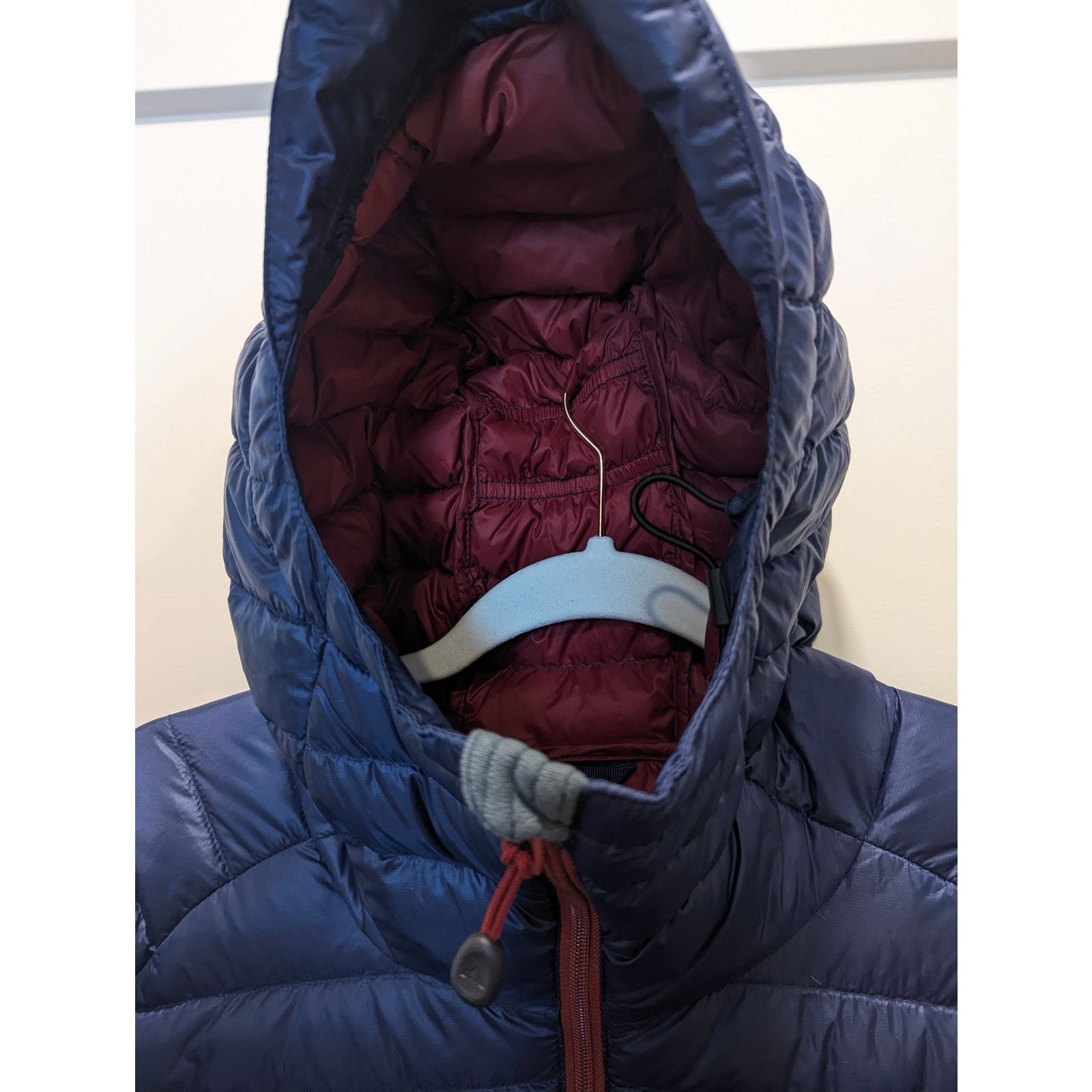 Other Fjern AKTIV Down Hooded Feather Puffer Jacket Navy Rust Size US M / EU 48-50 / 2 - 6 Thumbnail