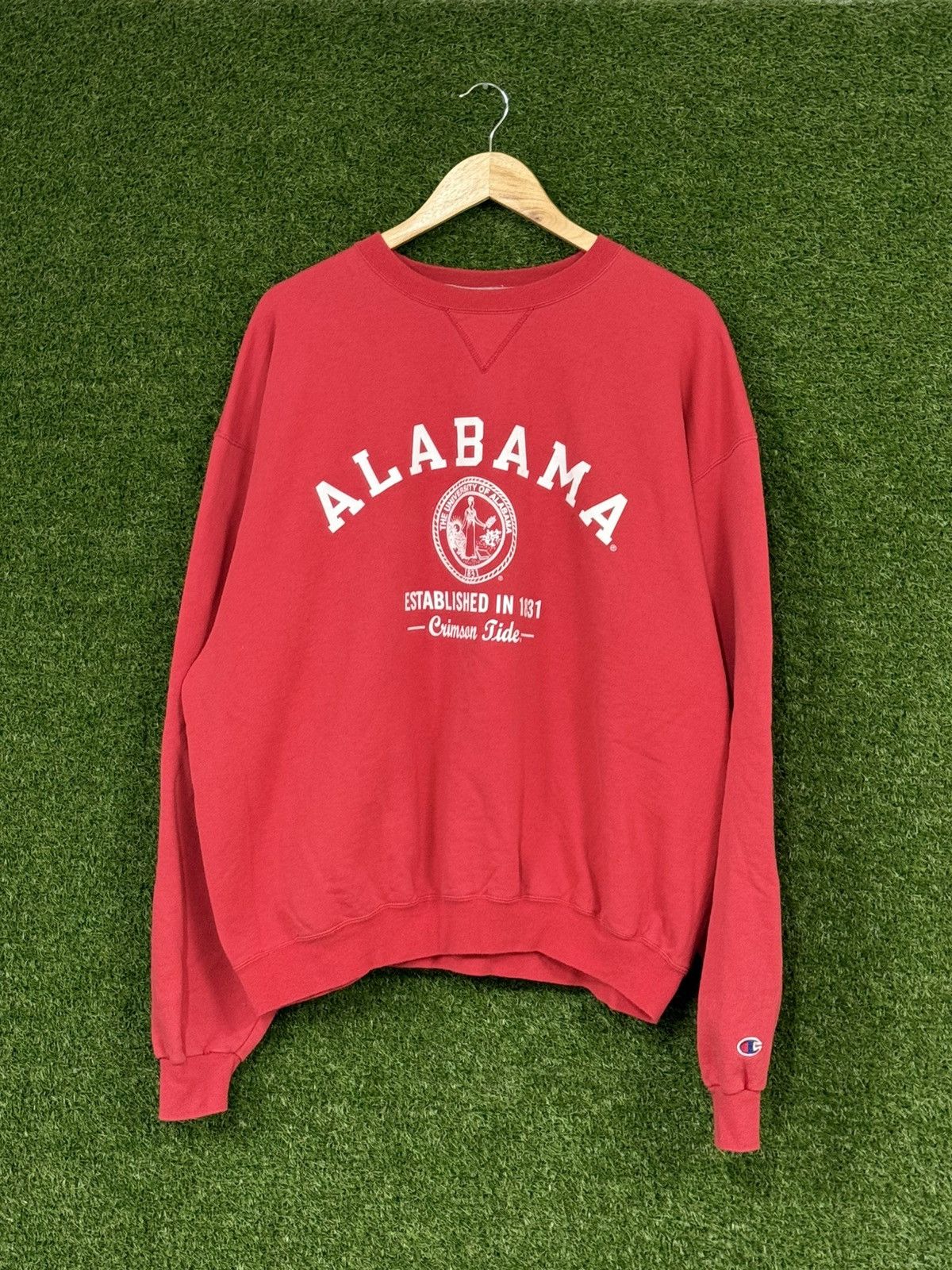Champion Vintage University Of Alabama Crimson Tide Sweatshirt Red XL Size US XL / EU 56 / 4 - 1 Thumbnail