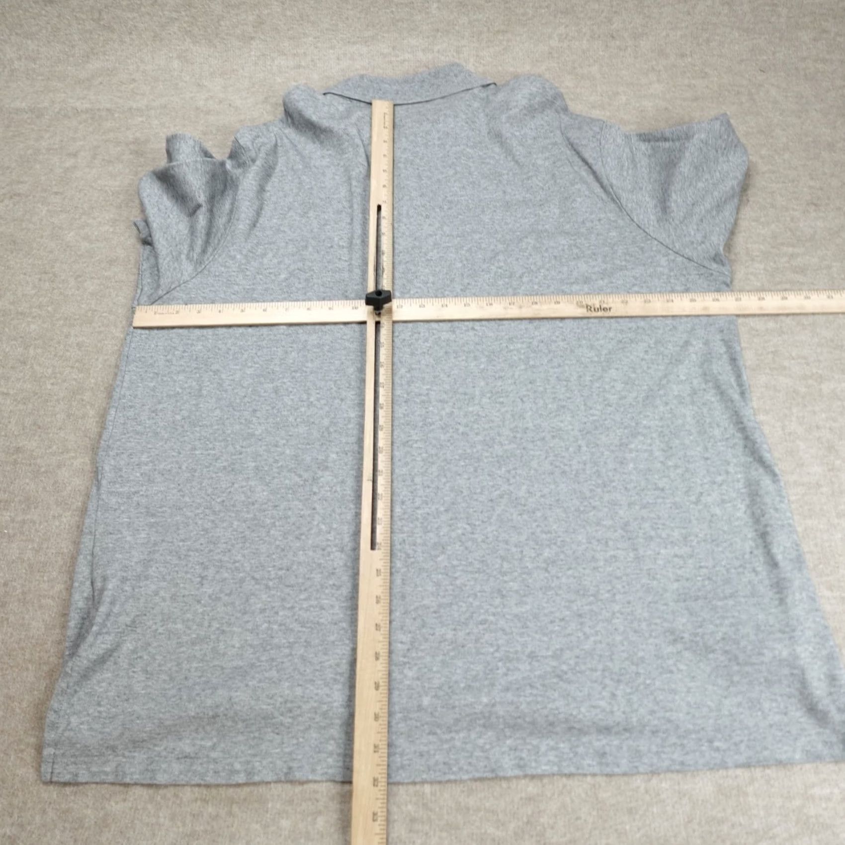 Polo Ralph Lauren Polo Ralph Lauren Polo Shirt Big 3X Gray Solid Jersey Knit Men Size US XXL / EU 58 / 5 - 6 Thumbnail