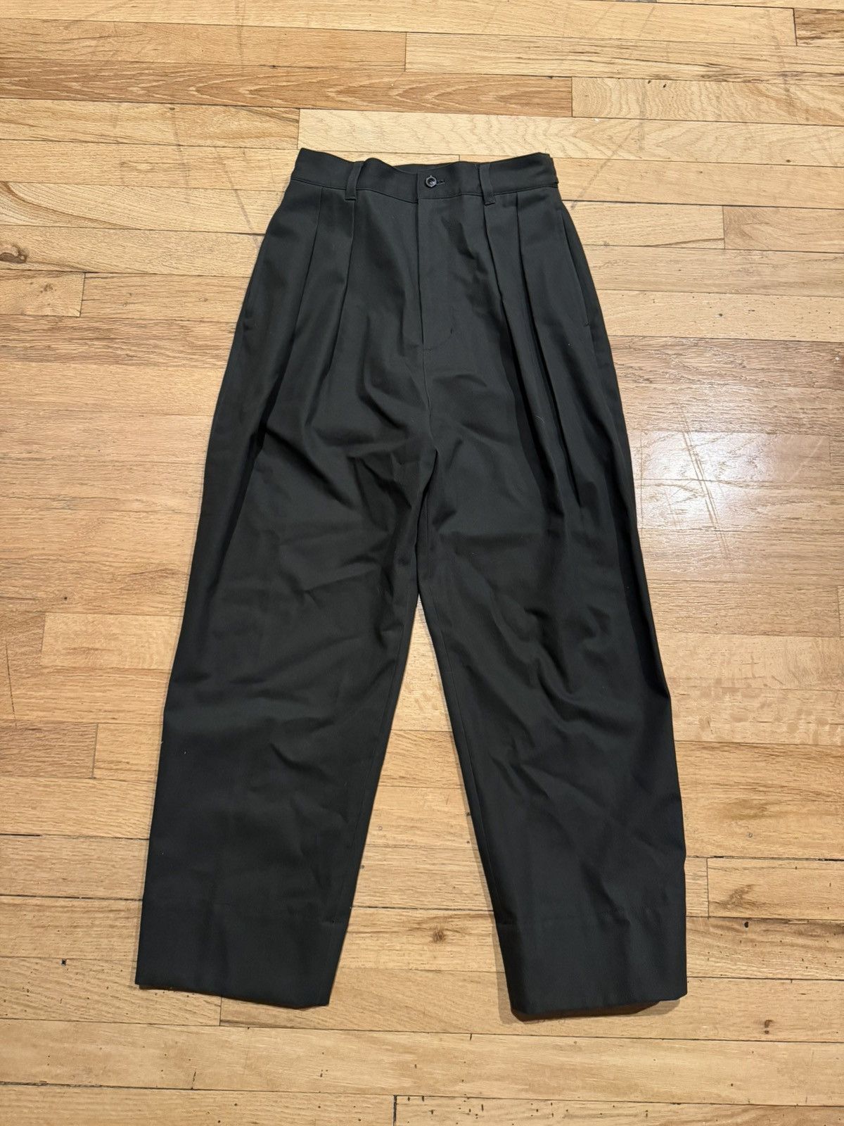 Japanese Brand Japanese double pleated wide pants Size 24" / US 00 / IT 34 - 1 Thumbnail