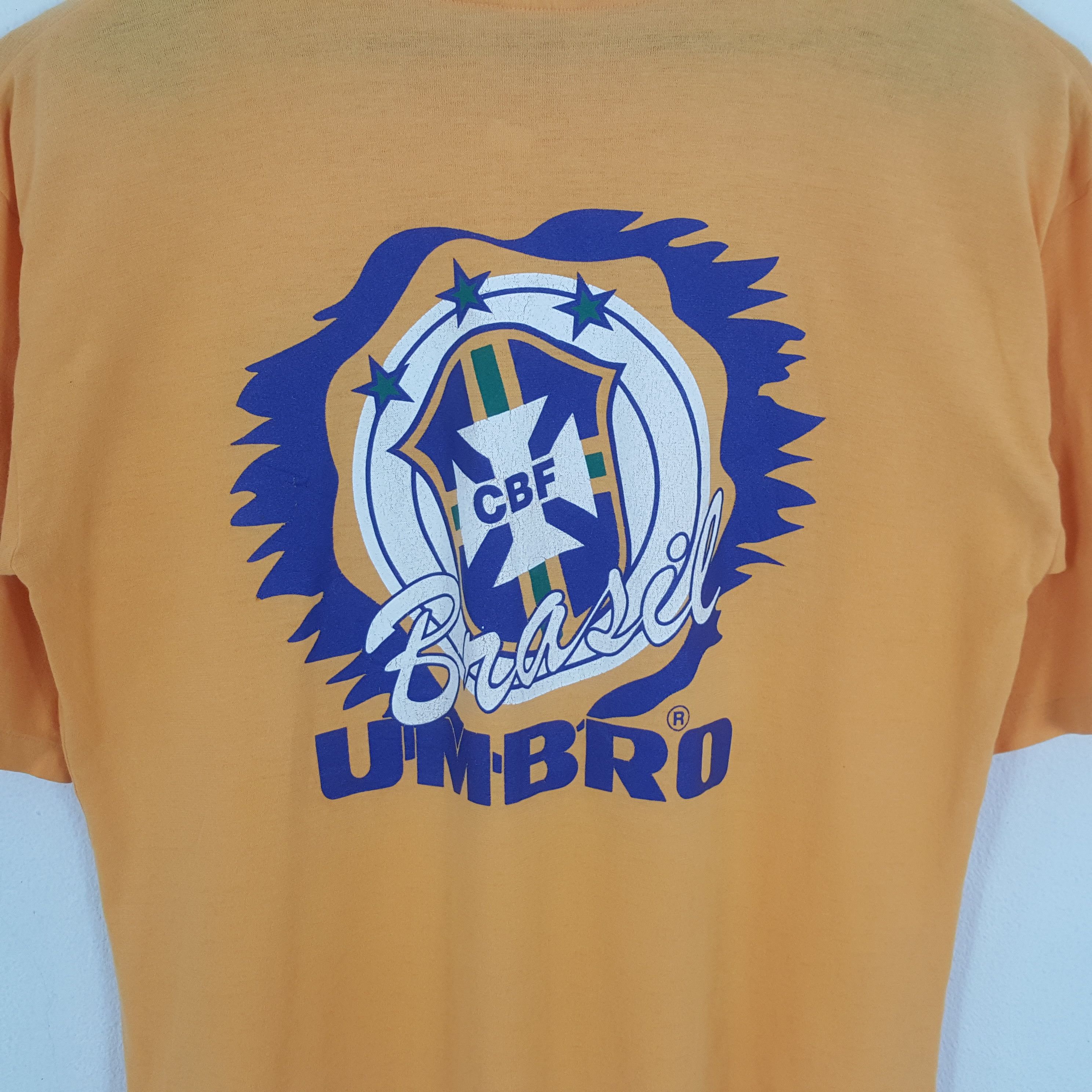 Umbro × Vintage Umbro Brasil Soccer Football Team Logo Design Tshirt Size US L / EU 52-54 / 3 - 4 Thumbnail