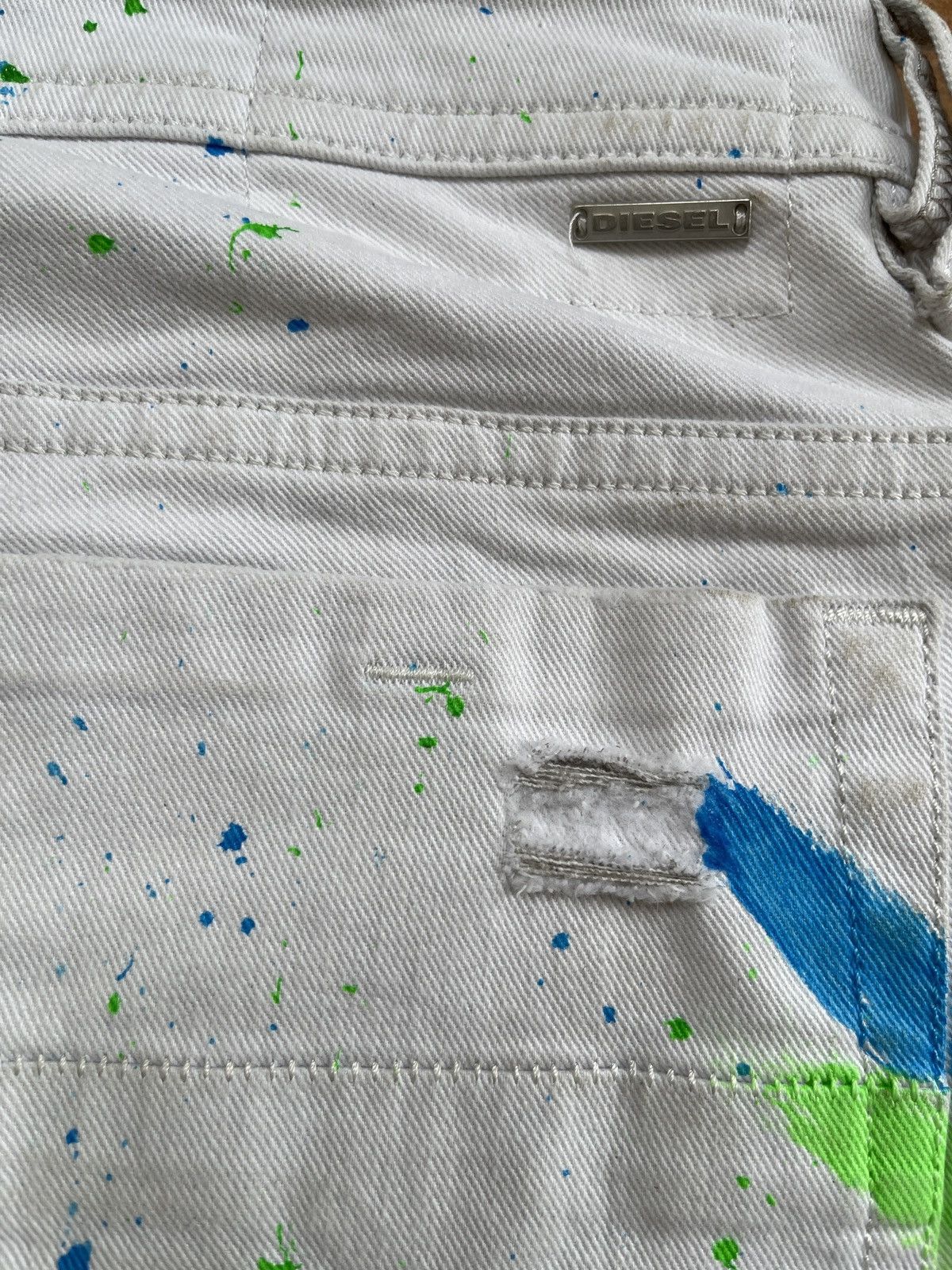 Diesel Diesel Thommer Slim-Skinny Paint Splatter Denim Size US 33 - 17 Thumbnail