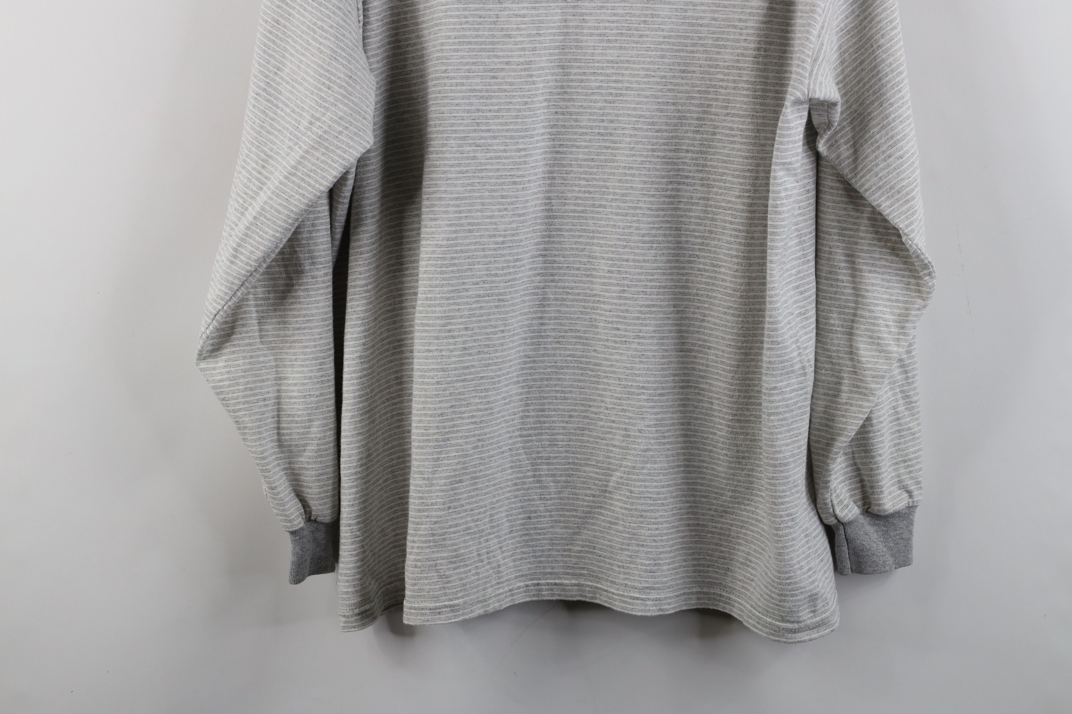 Vintage Vintage 90s Streetwear Blank Striped Long Sleeve T-Shirt Size US XL / EU 56 / 4 - 10 Thumbnail