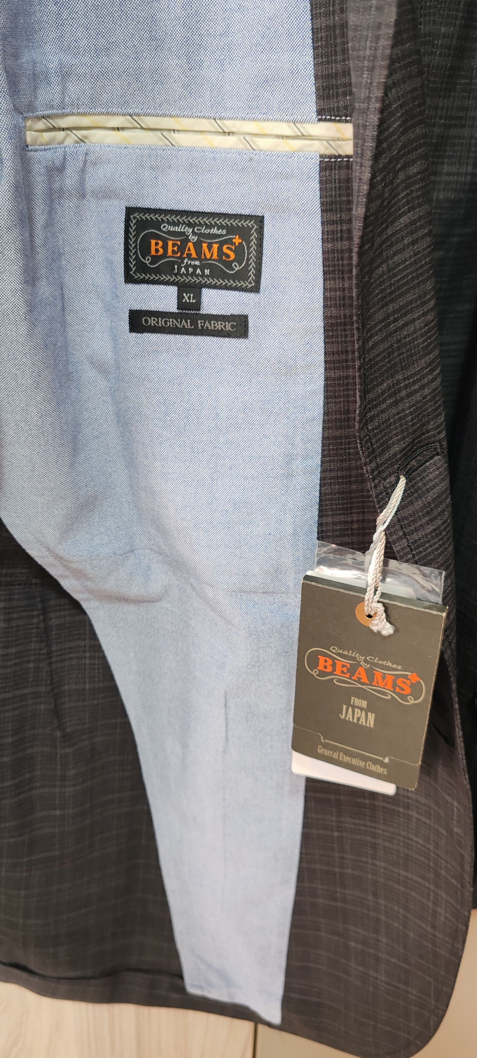 Beams Plus Veste Grise Carrellé-Beams Plus Tg:L Size US XL / EU 56 / 4 - 10 Thumbnail