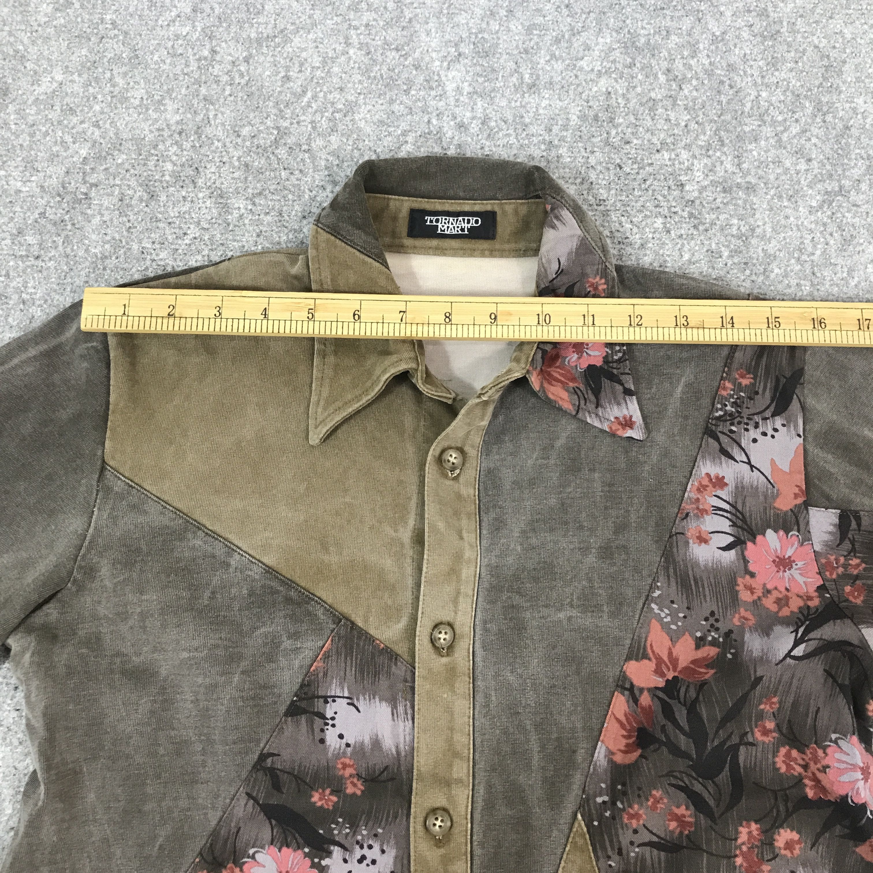 Tornado Mart tornado mart Japan Patchwork Design Button Shirt Size US M / EU 48-50 / 2 - 5 Thumbnail