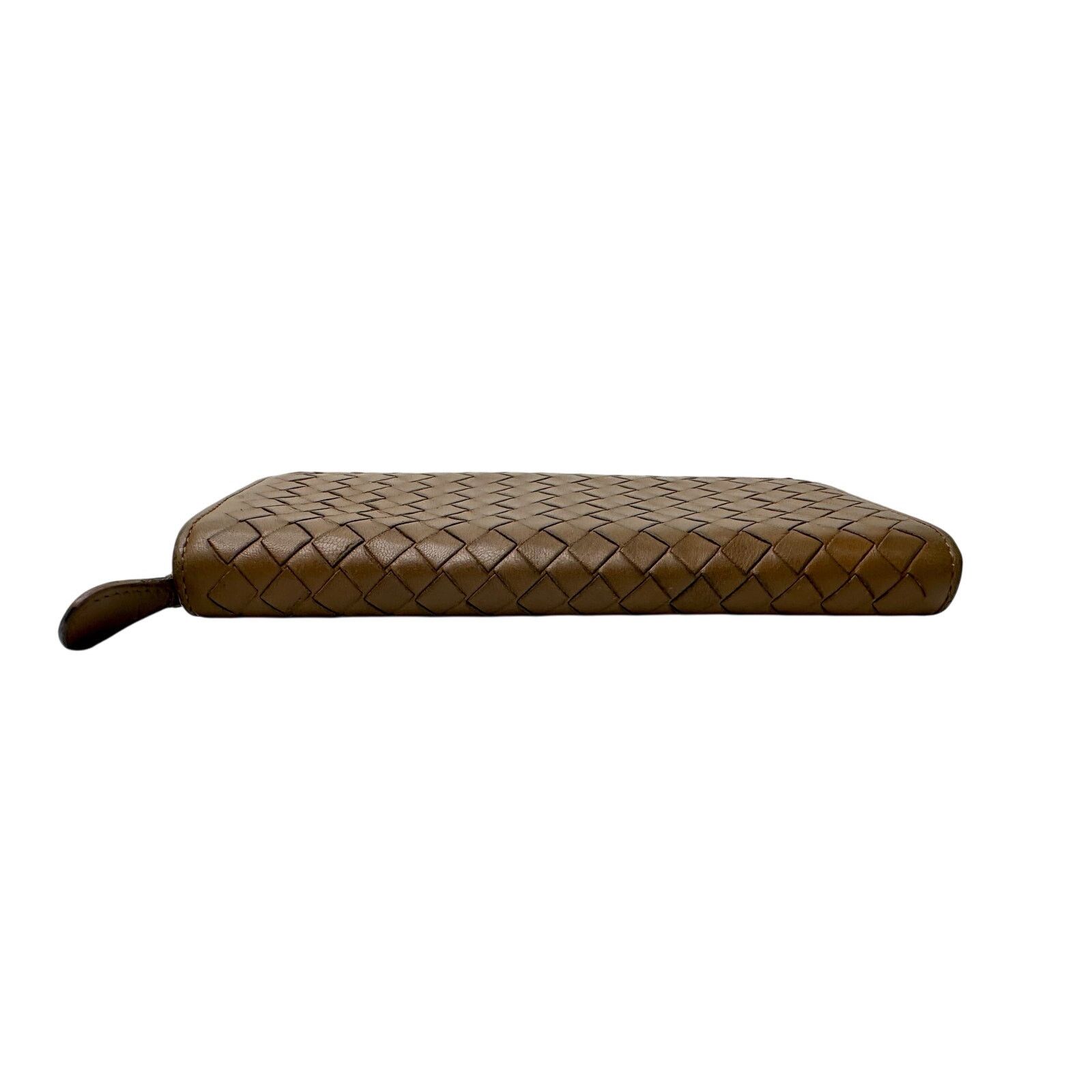 Bottega Veneta Bottega Veneta Intrecciato Woven Tan Leather Long Wallet Size ONE SIZE - 15 Thumbnail