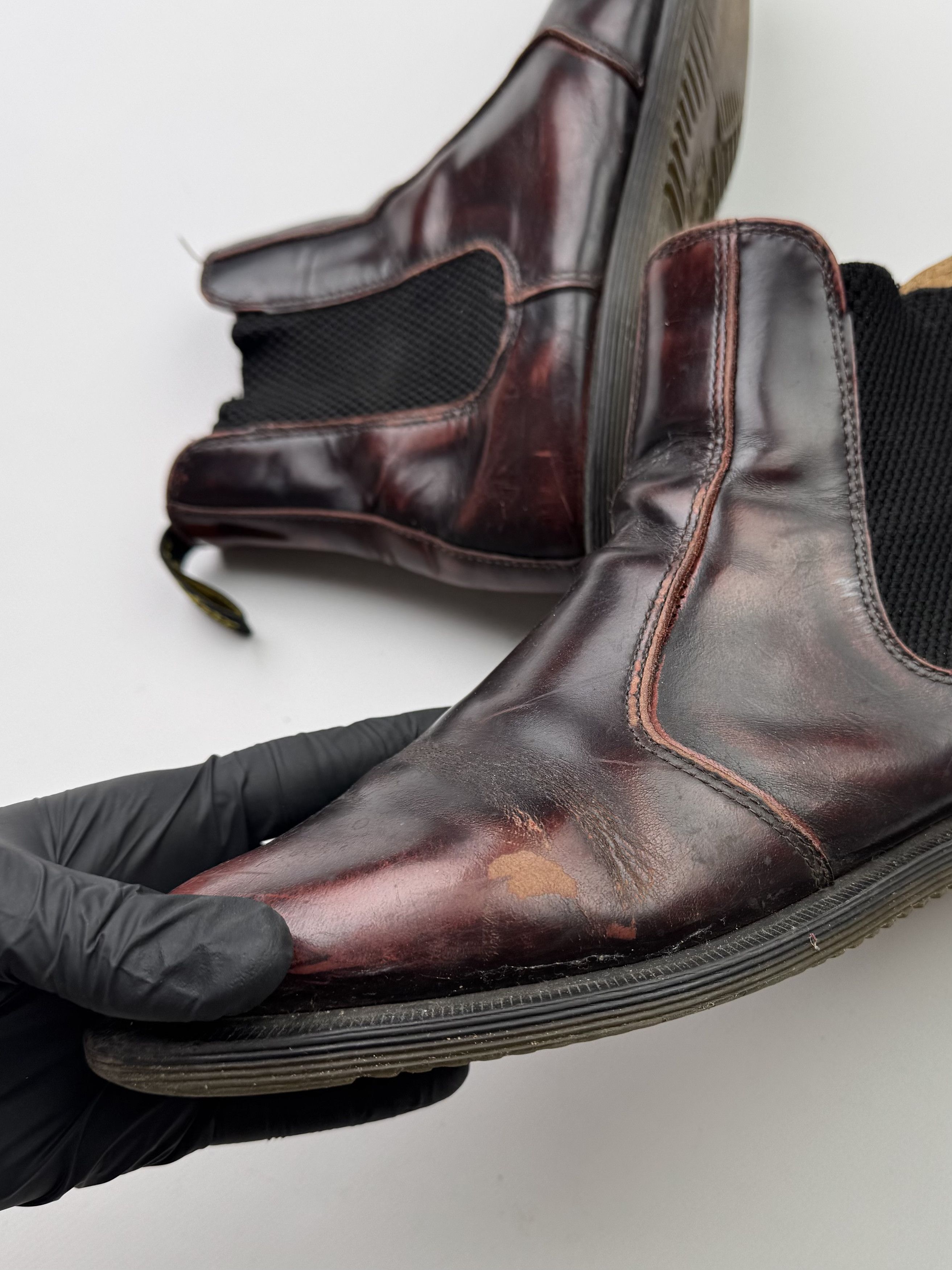 Dr. Martens Dr. Martens Vintage Thrashed Leather Boots (145) Size US 8 / IT 38 - 7 Thumbnail
