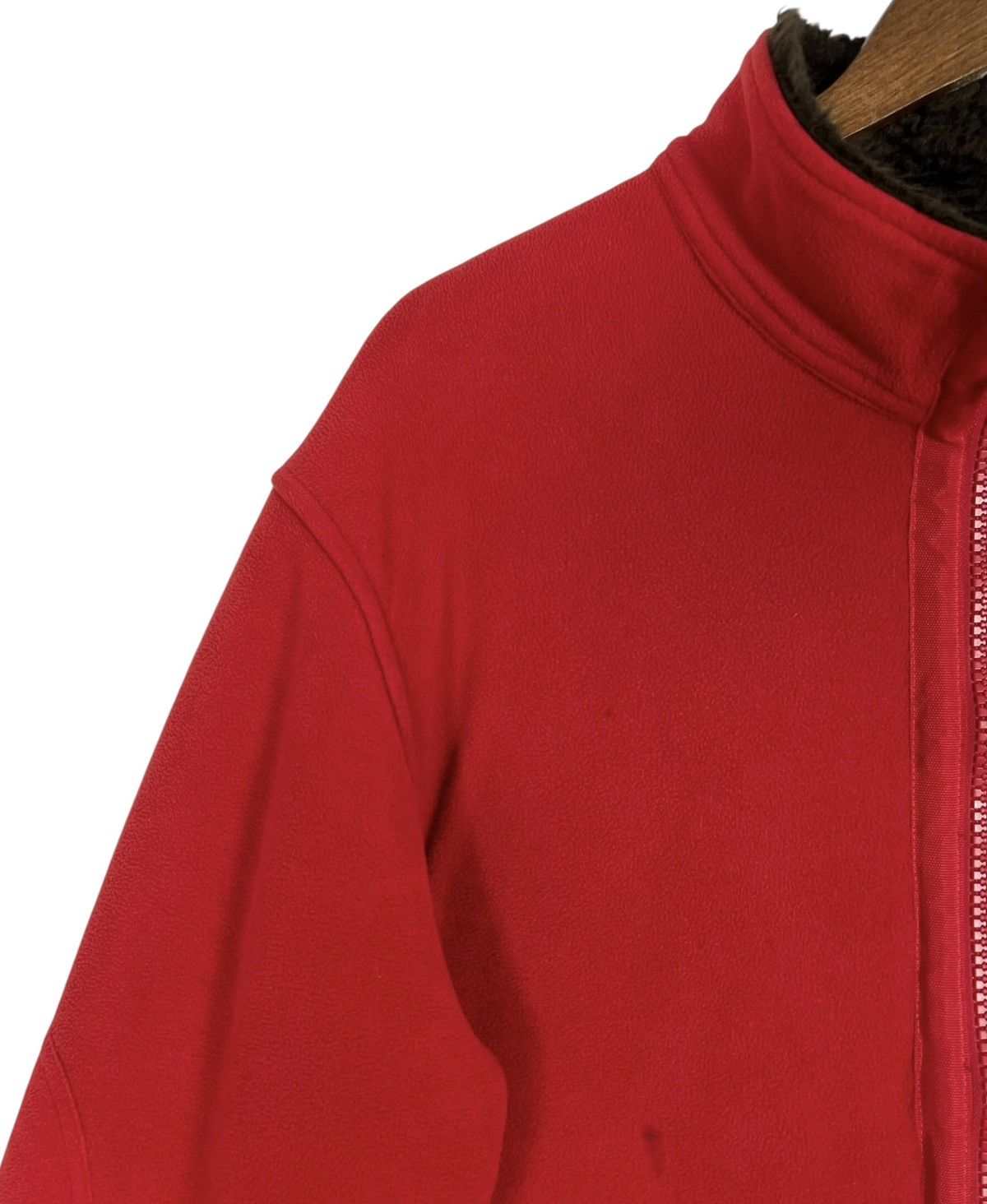 Giorgio Armani Armani Jeans AJ Red Fleece Zip Jacket Sherpa Lined Size US XL / EU 56 / 4 - 7 Thumbnail