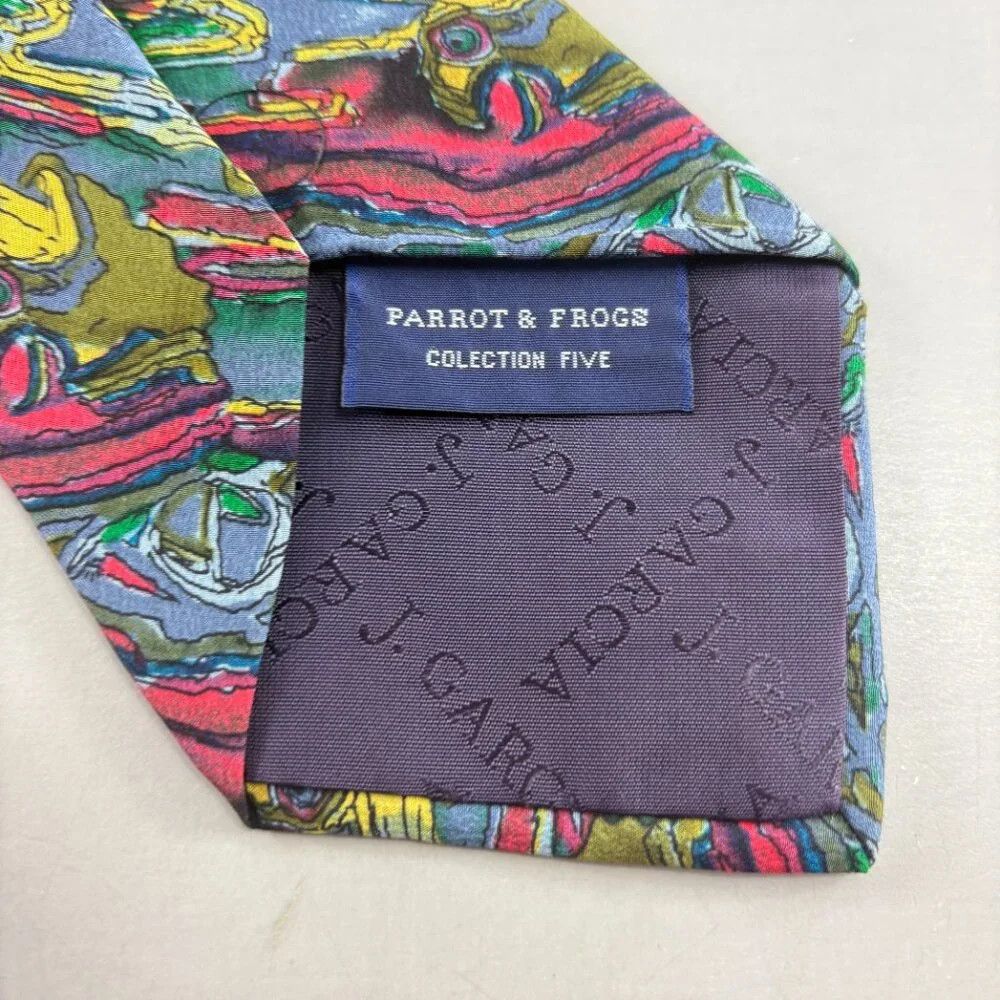Other J. Garcia Parrots & Frogs Coll Five Abstract Men's Tie Size ONE SIZE - 3 Thumbnail
