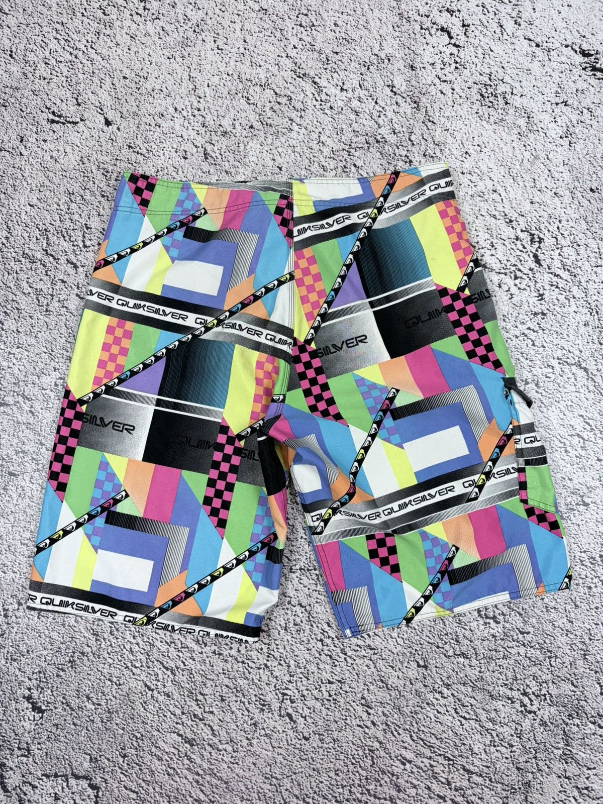 Quiksilver VTG Quiksilver Y2K Crazy AOP Board Shorts 36 Surf Swim +Tool Size US 36 / EU 52 - 9 Thumbnail
