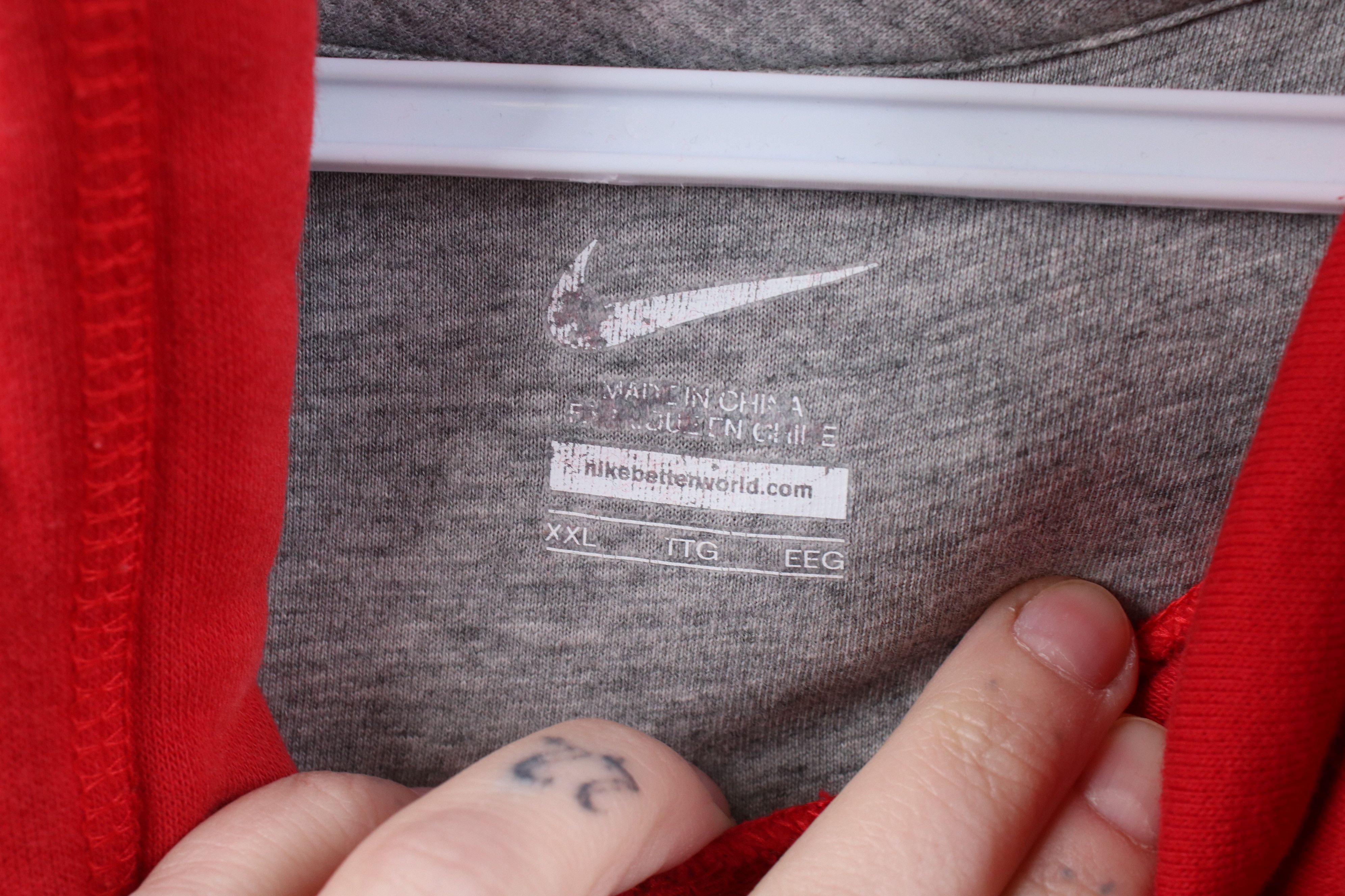 Nike Vintage Y2K Nike Swoosh Block Letter Hoodie Sweatshirt Size US XXL / EU 58 / 5 - 10 Thumbnail