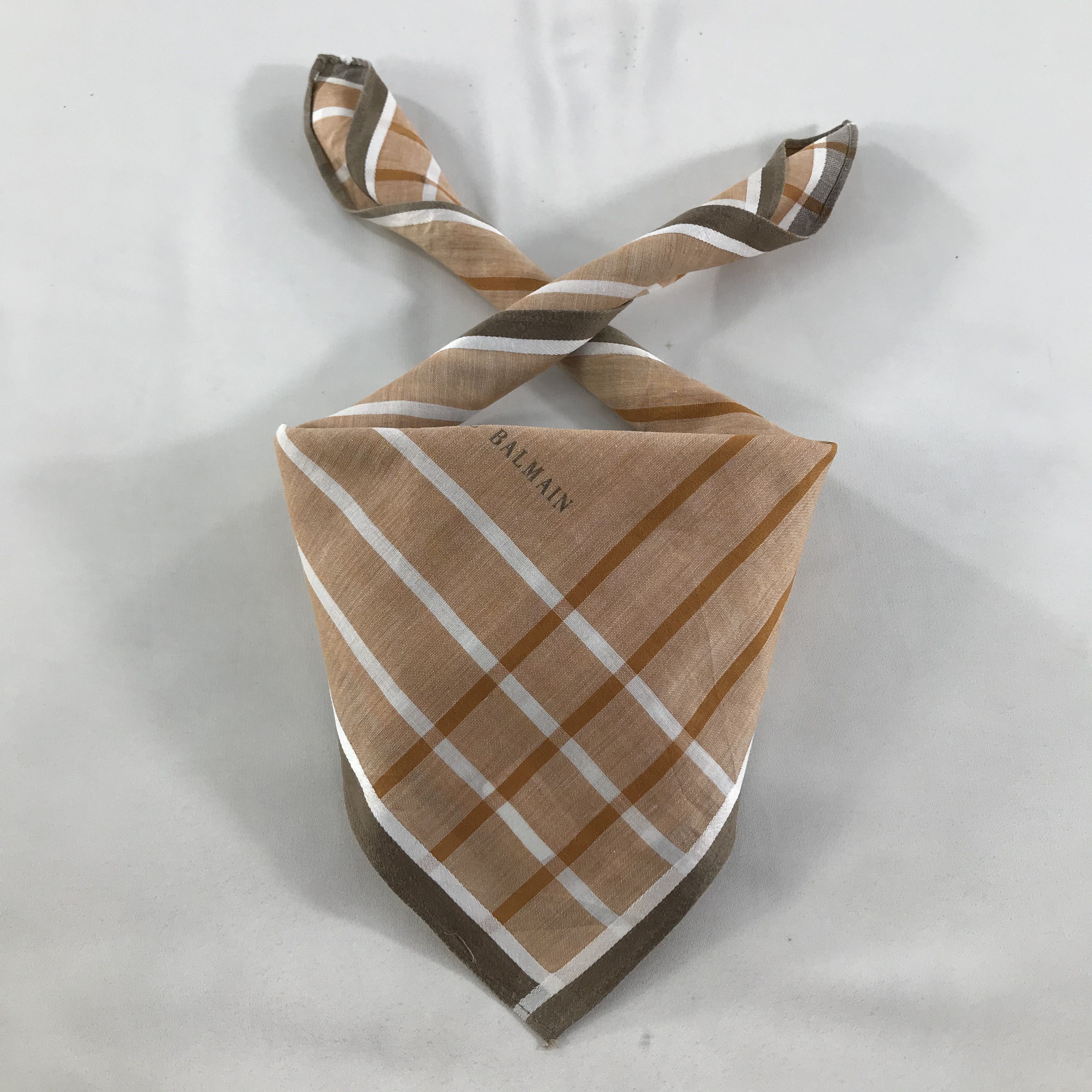Pierre Balmain × Vintage Pierre Balmain Bandana / Handkerchief / Neckerchief - S1583 Size ONE SIZE - 3 Thumbnail