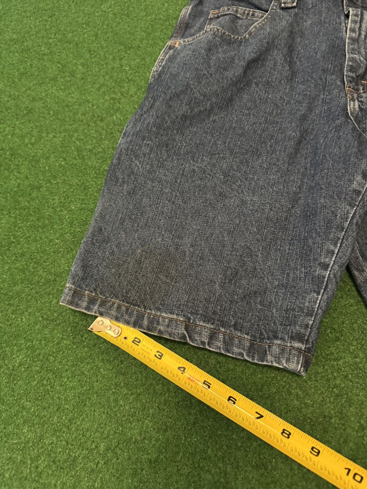 Wrangler Y2K Baggy Carpenter Jorts Denim Skater Grunge Shorts Size US 33 - 8 Thumbnail