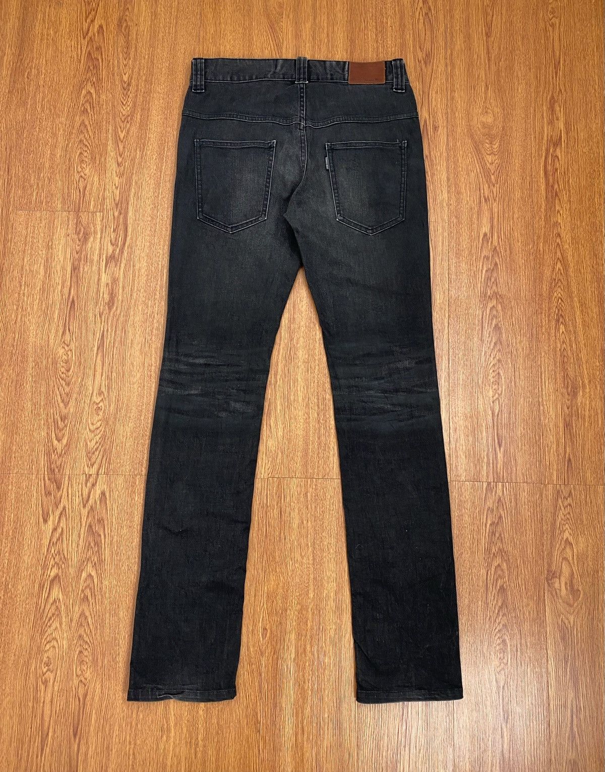 image of If Six Was Nine x Le Grande Bleu L G B Tornado Mart Black Grey Coated Jeans in Black/Gray (Size 30)