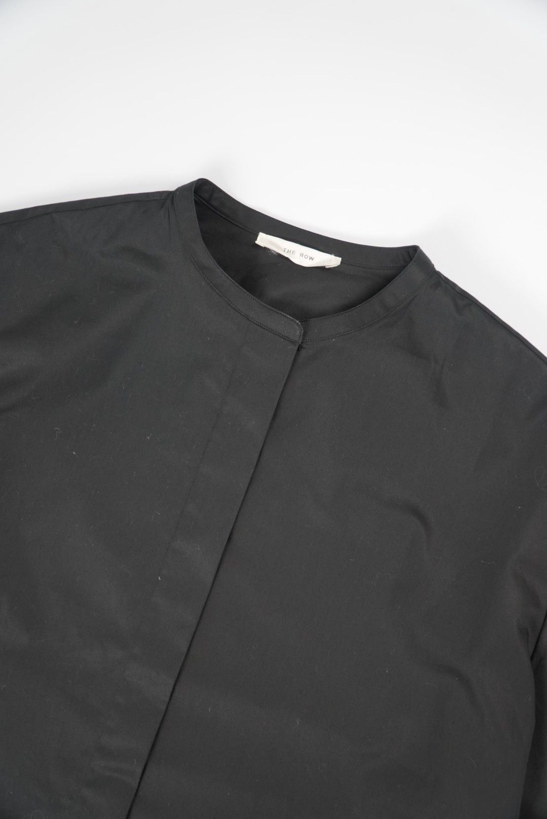 The Row The Row Collarless Black Short Sleeve Polo Size US S / EU 44-46 / 1 - 4 Thumbnail