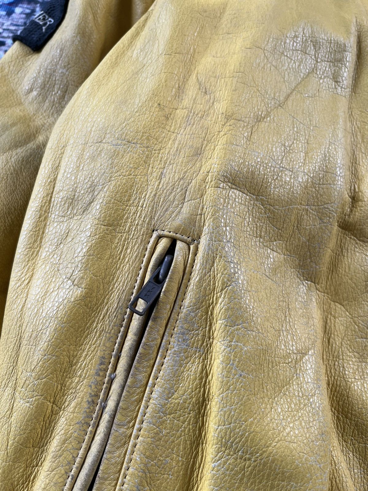 YELLOW CORN 💥STEALS💥Vintage Yellow Corn Sledge Hammer Leather Jacket 90s Size US M / EU 48-50 / 2 - 5 Thumbnail