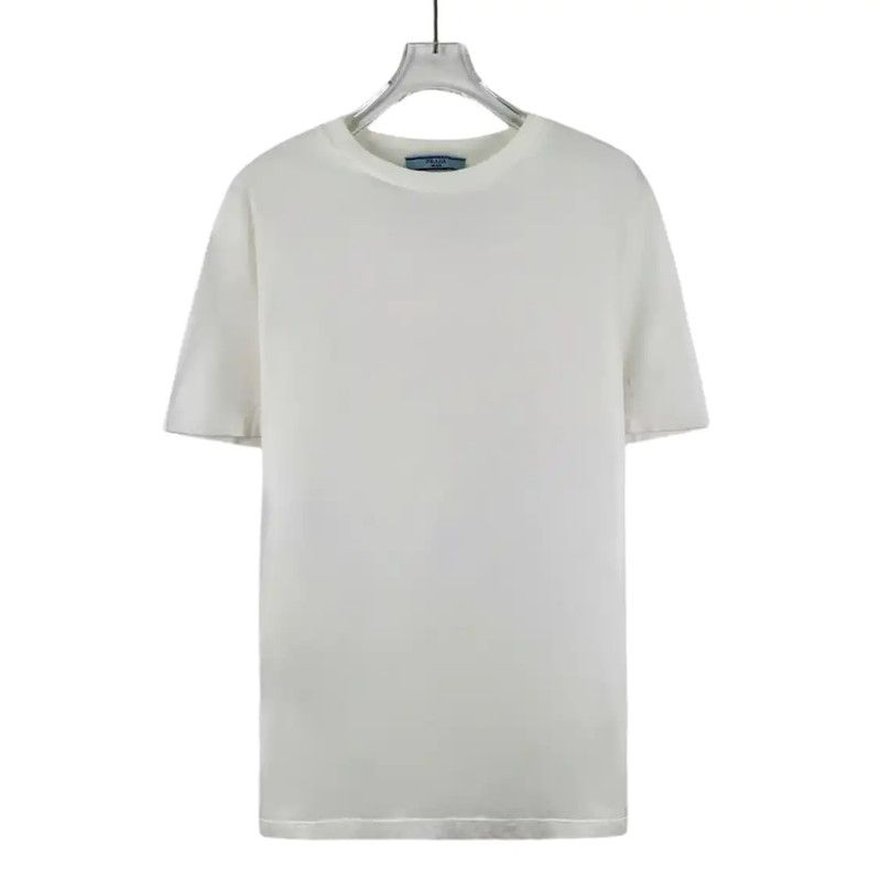 Prada Prada White Cotton T-Shirt for Women Size S / US 4 / IT 40 - 1 Thumbnail
