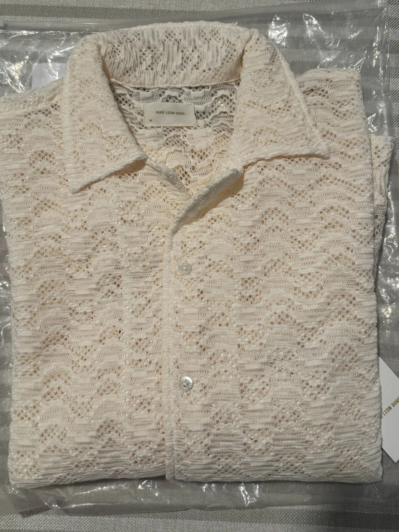 Aime Leon Dore Aimé Leon Dore Long-Sleeve Rico Shirt 'Pristine' Size US M / EU 48-50 / 2 - 1 Thumbnail
