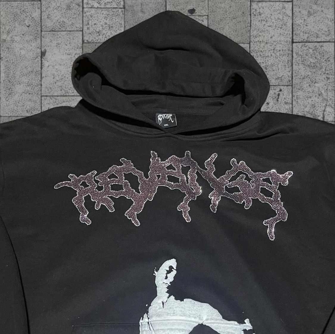 Revenge Revenge nine Months rhinestone hoodie Size US XXL / EU 58 / 5 - 3 Thumbnail