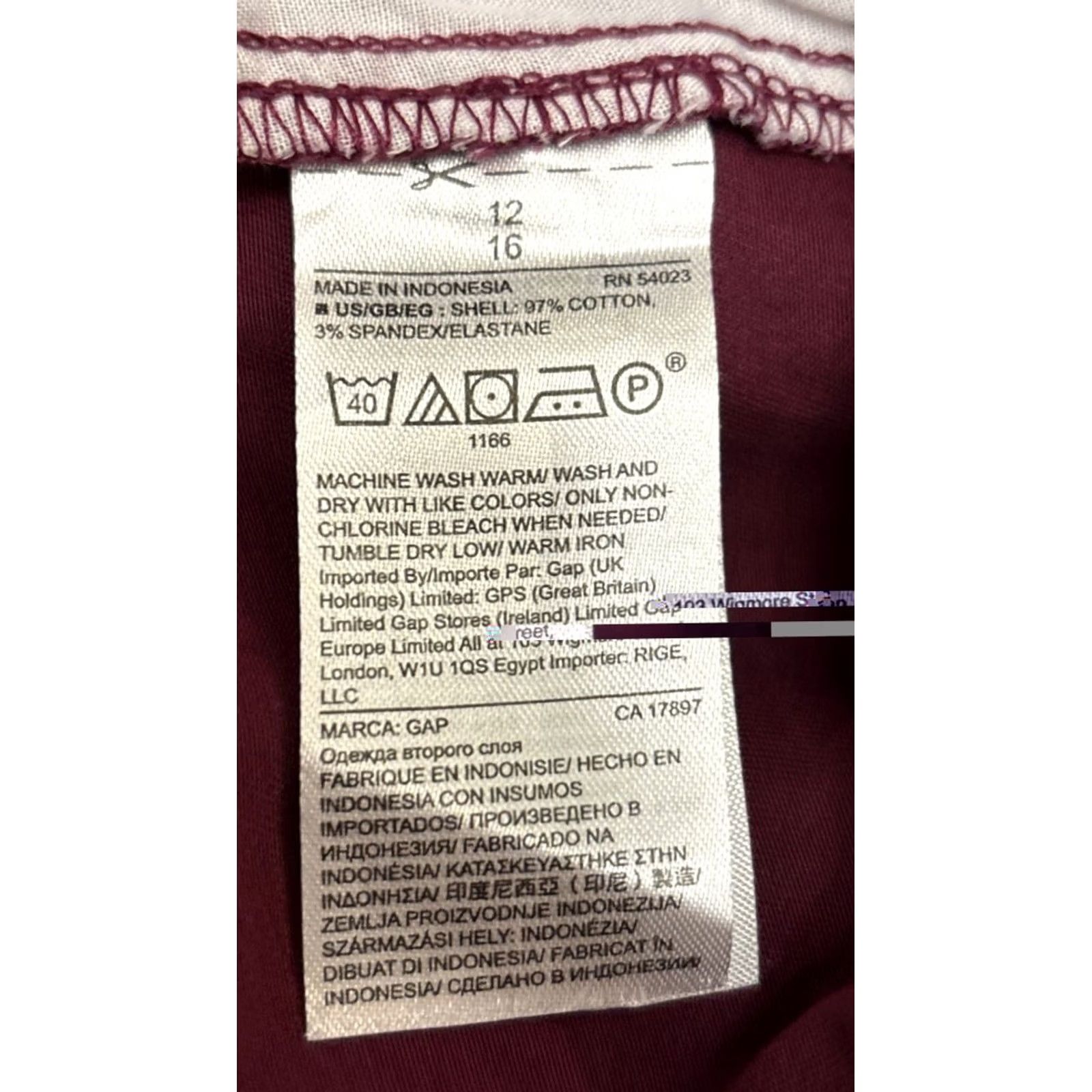 Gap GAP City Shorts Shirt? 12 Purple Mid Rise 34x3 Pockets Stretch 3 Inseam Regular Women Black? Size 34" / US 12 / IT 48 - 6 Thumbnail