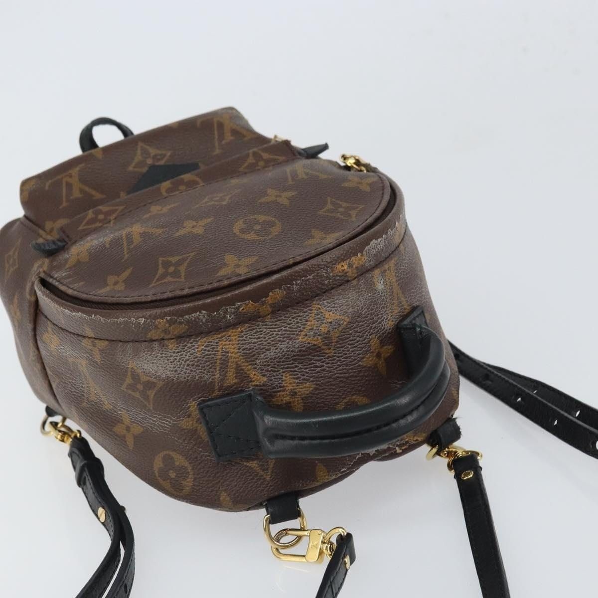 Louis Vuitton Louis Vuitton Monogram Palm Springs Mini Backpack Brown Size ONE SIZE - 5 Thumbnail