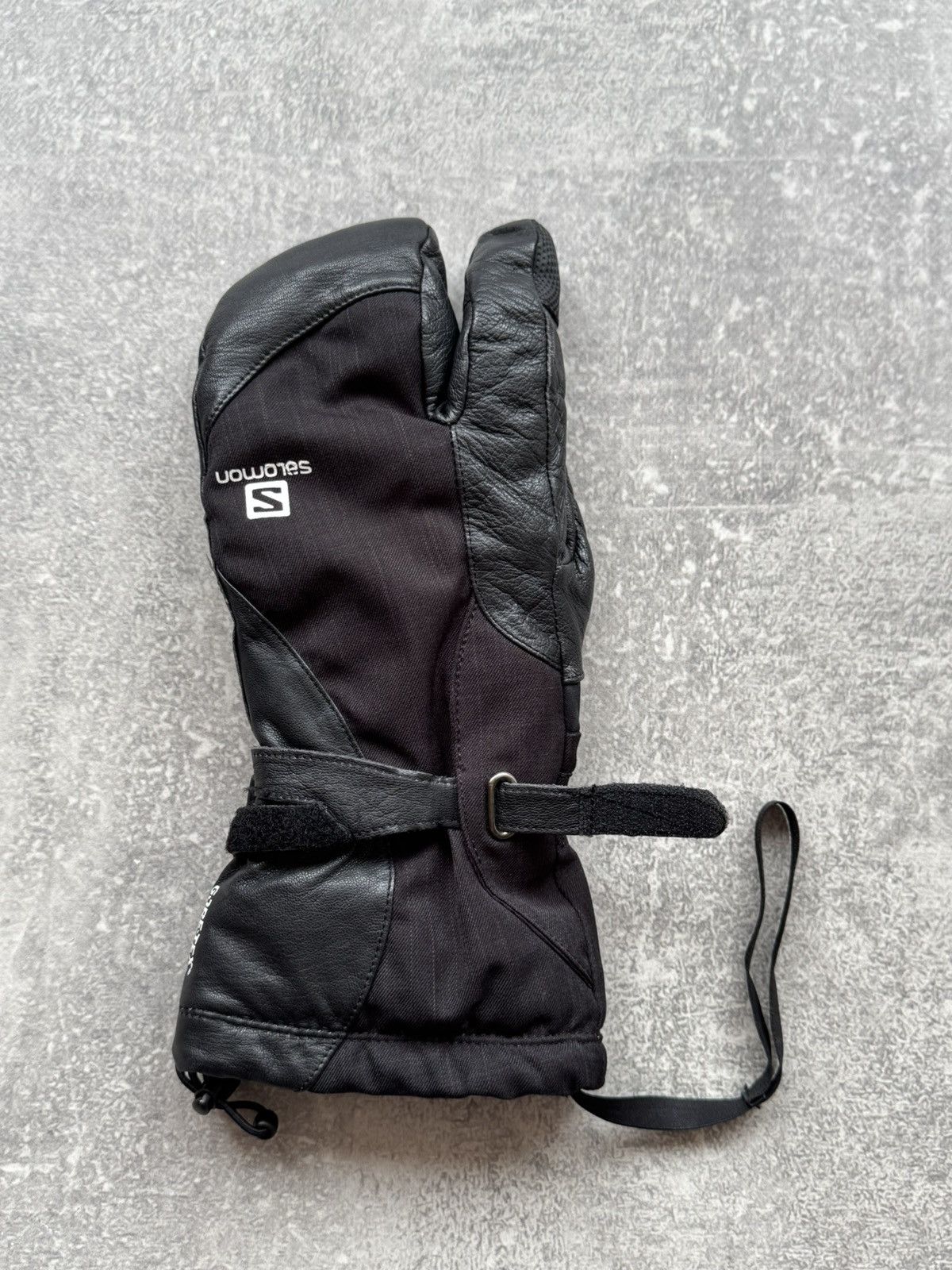 Salomon Salomon Trigger Mittens Leather Gore-Tex Lobster Gloves Size ONE SIZE - 7 Thumbnail