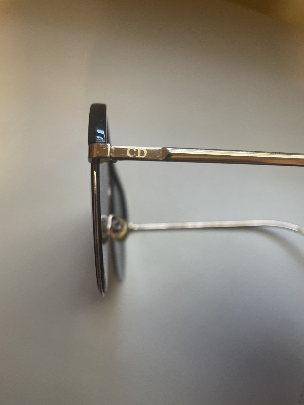 Dior Christian Dior Black and Gold Glasses Size ONE SIZE - 2 Thumbnail