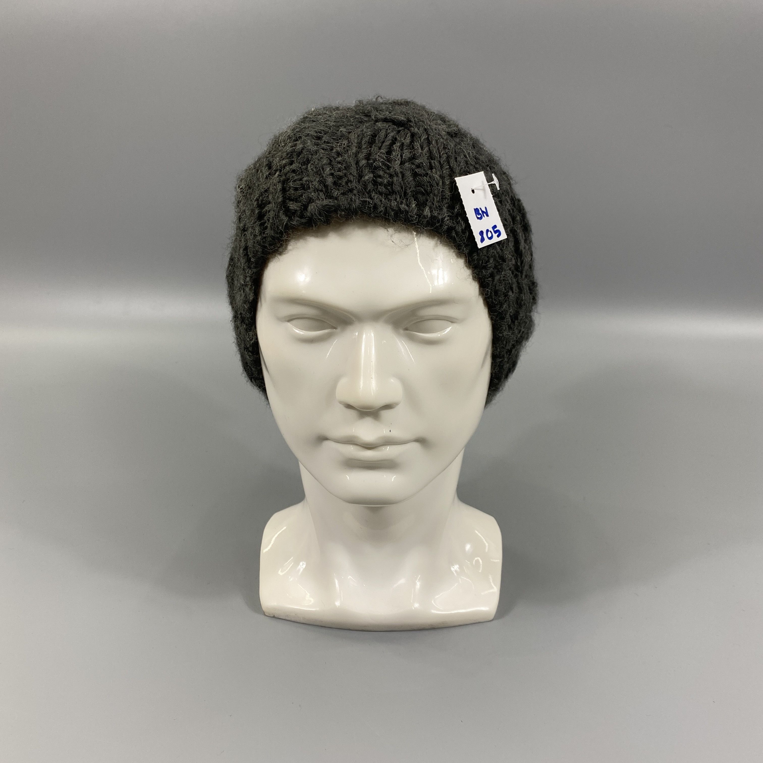 Vintage Knitted Beanie Pom Pom-BN805 Size ONE SIZE - 2 Thumbnail