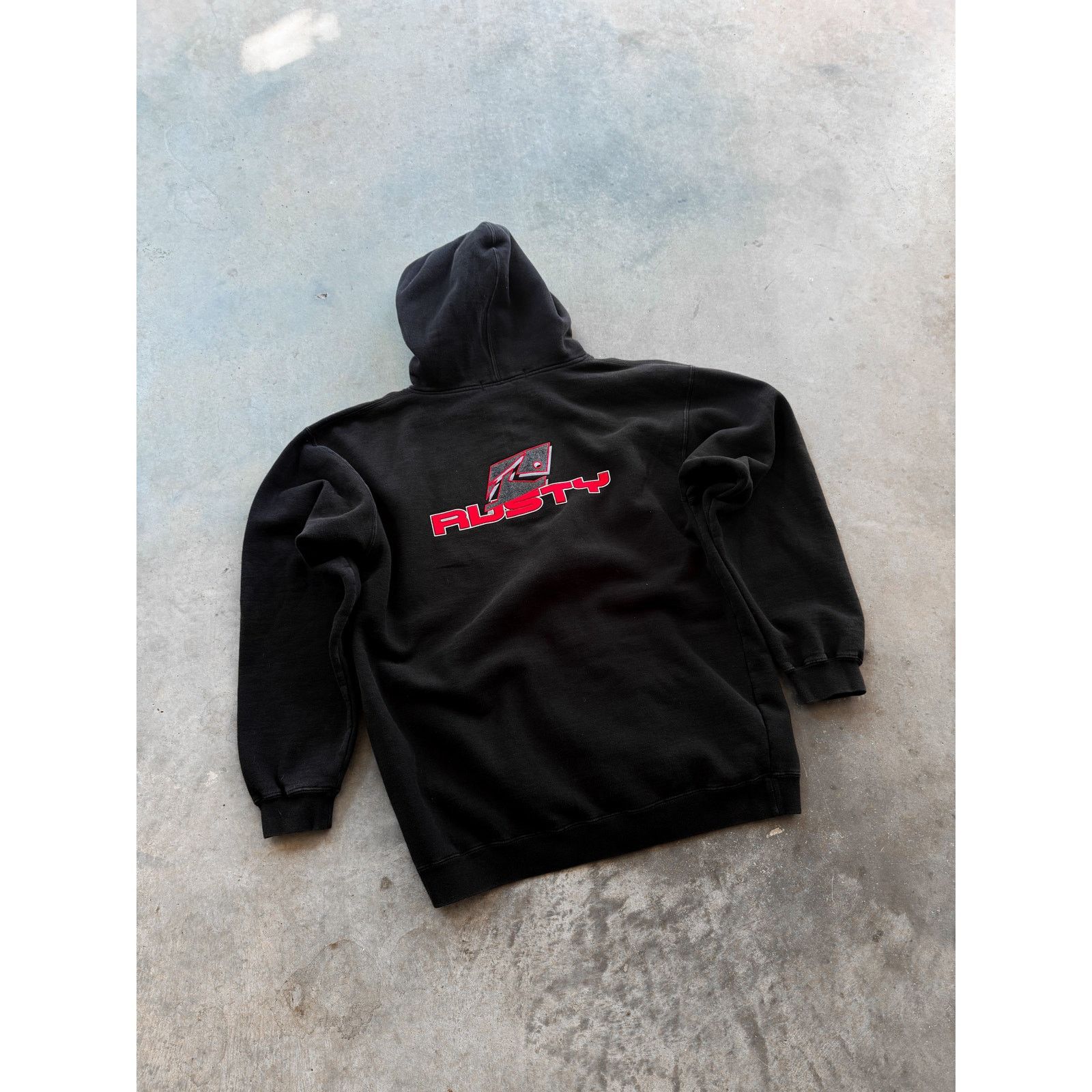 Vintage 1990s Rusty Surfboards Zip Up Hoodie Size XL Size US XL / EU 56 / 4 - 2 Thumbnail