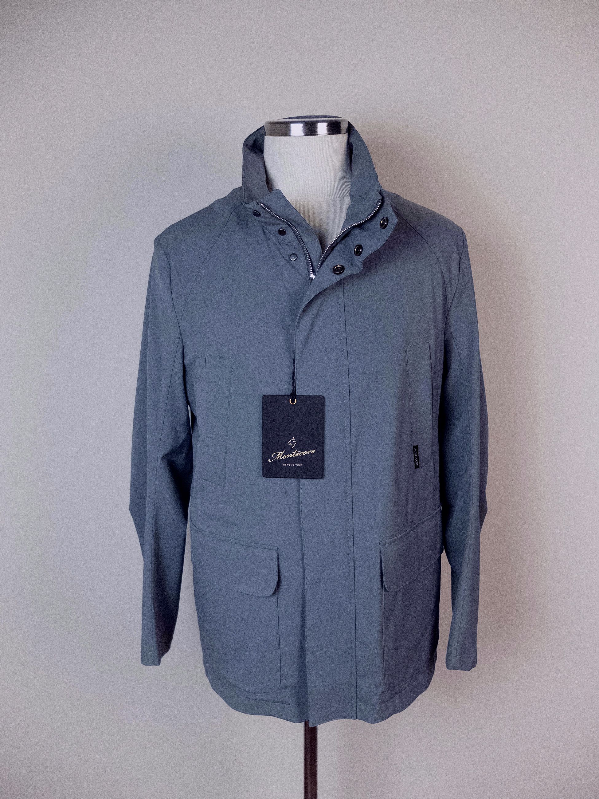 Montecore MONTECORE Italy gray nylon coat jacket Size XL Size US XL / EU 56 / 4 - 2 Thumbnail