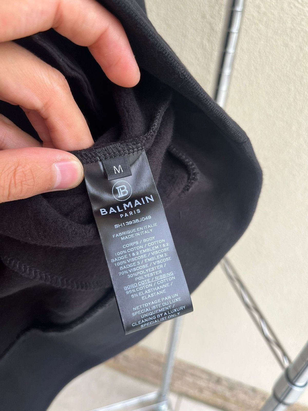 Balmain Layered Sleeve Tokyo Embroidered Logo Hoodie in Black Size US M / EU 48-50 / 2 - 17 Thumbnail