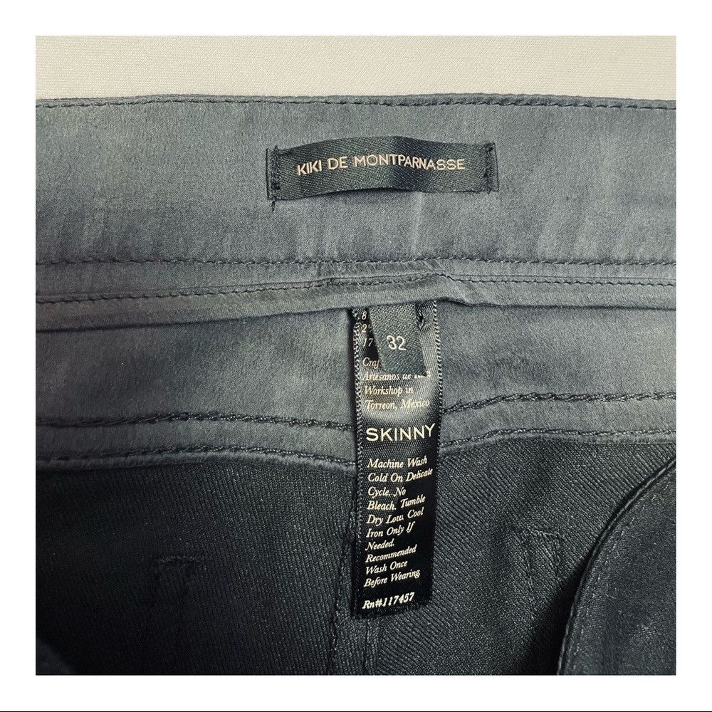 KIKI DE MONTPARNASSE New Kiki de Montparnasse Slim Fit Black Skinny Jeans Size 3 Size 32" / US 10 / IT 46 - 6 Thumbnail