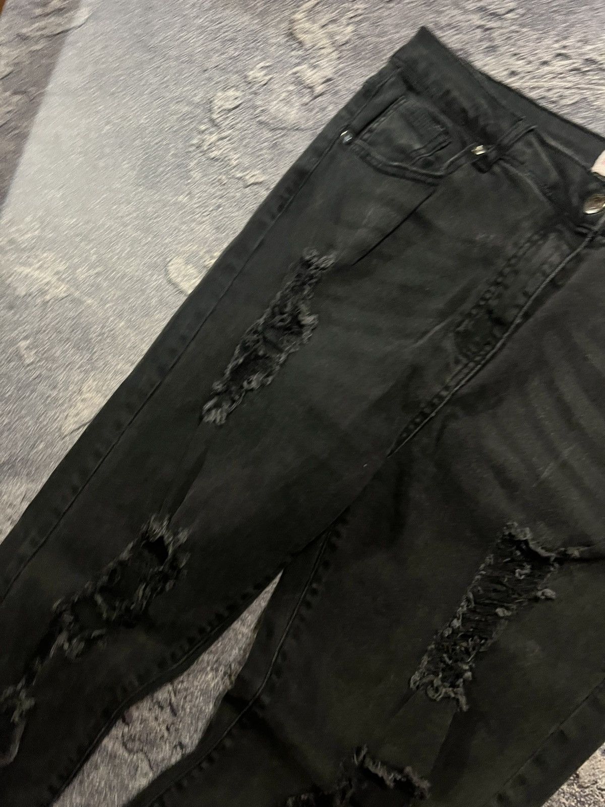 Japanese Brand Distressed Glamour Drip Slim Fit / Archive Y2K Vintage 90s Size US 32 / EU 48 - 4 Thumbnail