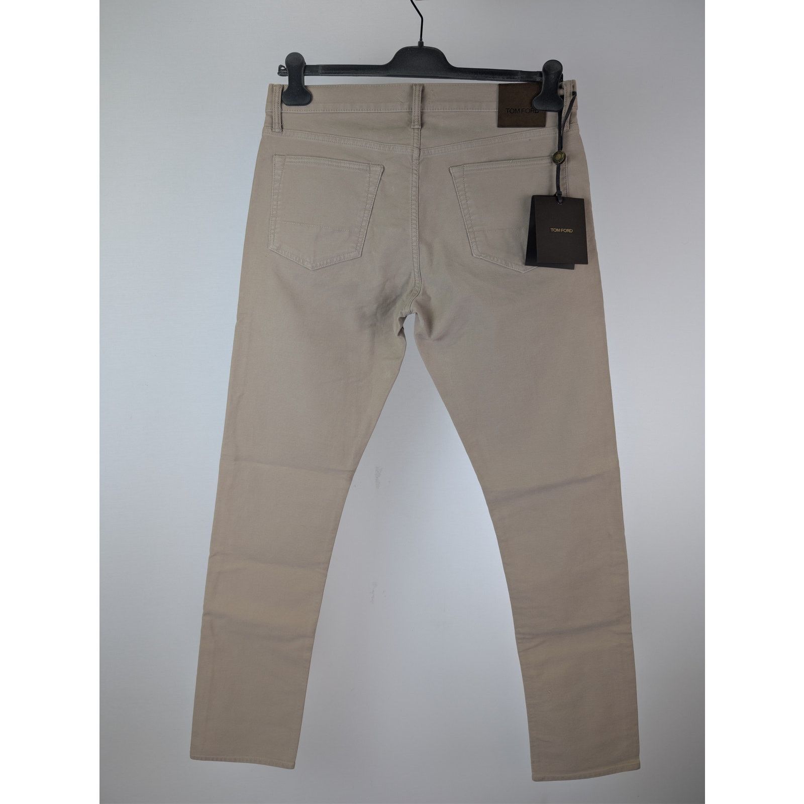 Tom Ford o1rshd1 Slim Fit Cotton Blend Denim Jeans in Light Yellow Size US 34 / EU 50 - 10 Thumbnail