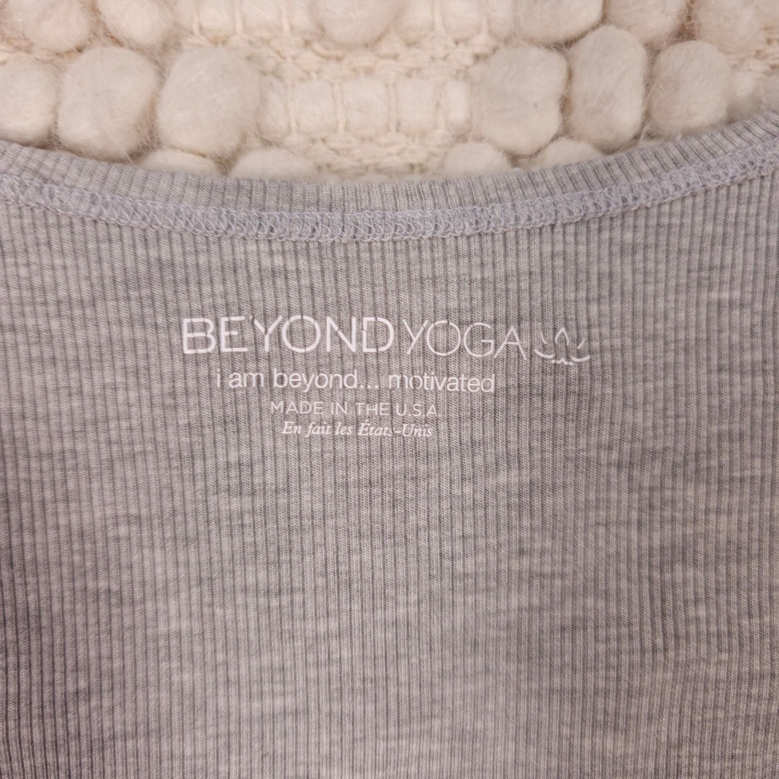 Beyond Yoga Beyond Yoga Open Back Draped Tank Top Gray Sz Small Size S / US 4 / IT 40 - 8 Thumbnail