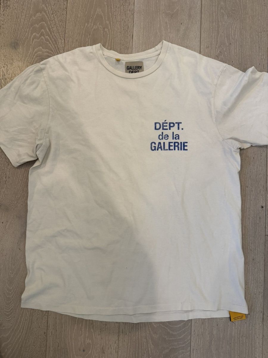 Gallery Dept. Gallery Dept Tee cream on blue Size US L / EU 52-54 / 3 - 7 Thumbnail