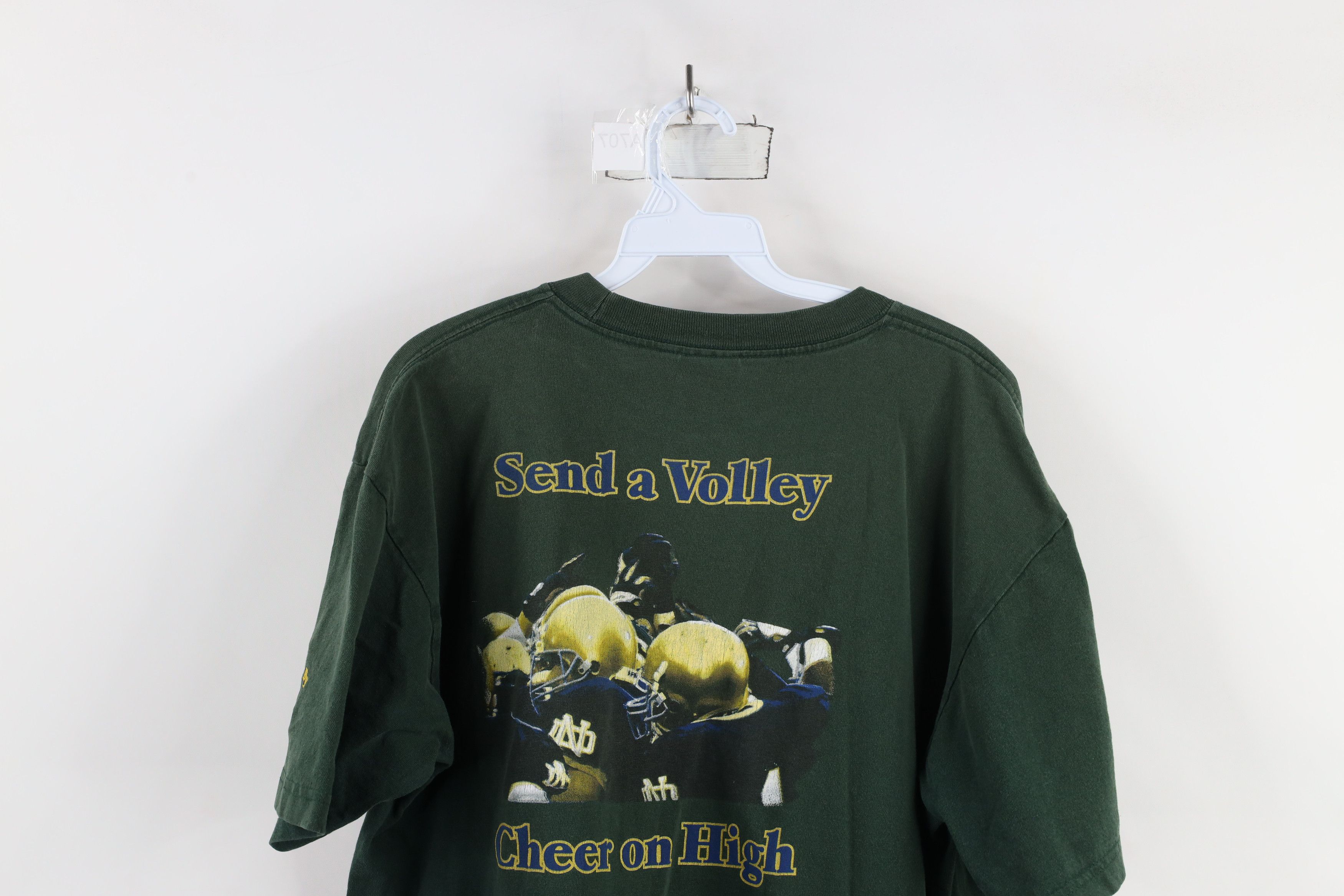 Vintage Vintage Y2K 2000 Dame University Football T-Shirt Green Size US XL / EU 56 / 4 - 13 Thumbnail