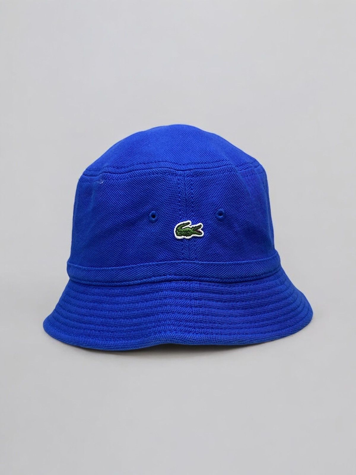 Lacoste 🔥 Y2K LACOSTE BLUE BUCKET HAT GORP TECH SUMMER VIBES Size ONE SIZE - 1 Thumbnail