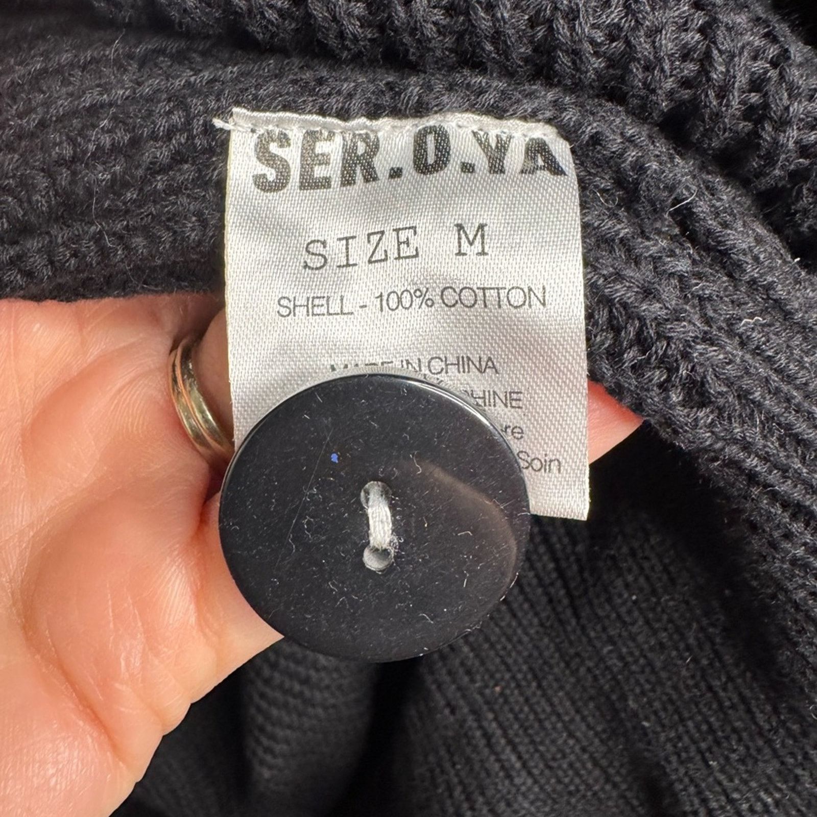 SER.O.YA NWT SER.O.YA Amanda Black Sweater Dress Size M / US 6-8 / IT 42-44 - 10 Thumbnail