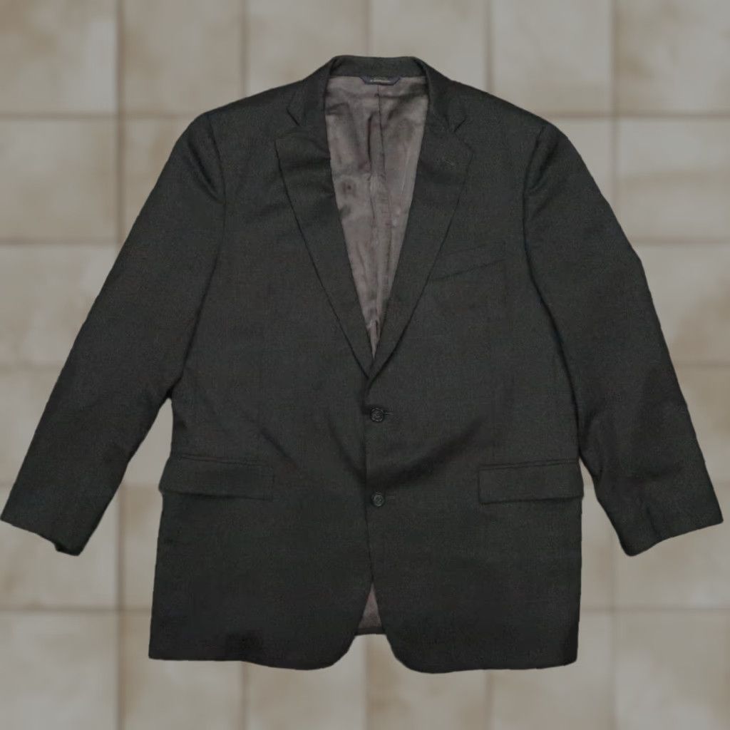 Brooks Brothers VINTAGE Brooks Brothers Blazer Mens Single-Breasted 2 Button Gray 1818 Regent Wool 44L Regular Adult Mens Clothing Size 44R - 1 Thumbnail