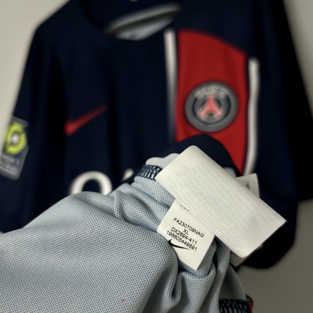 Jordan Brand × Nike 2023 2024 PSG Paris Mbappe Nike Home Kit Soccer Jersey Shirt Size US XL / EU 56 / 4 - 7 Thumbnail
