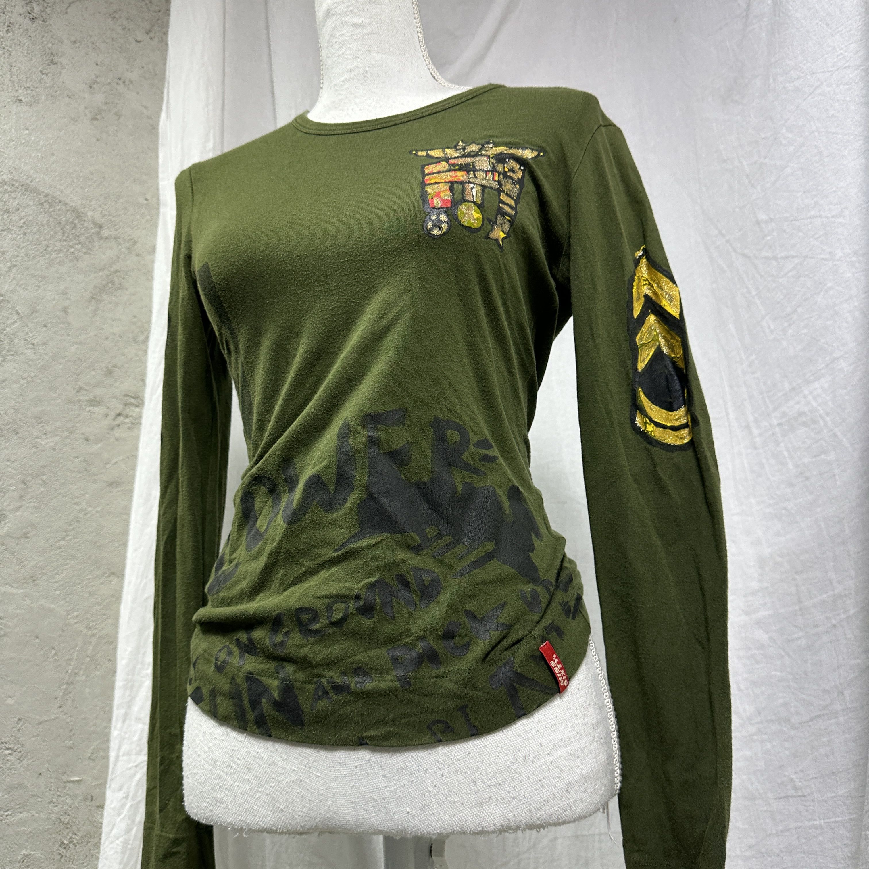Miss Sixty Vintage Gorpcore Designer Miss Sixty Military Longsleeve 00s Size M / US 6-8 / IT 42-44 - 2 Thumbnail