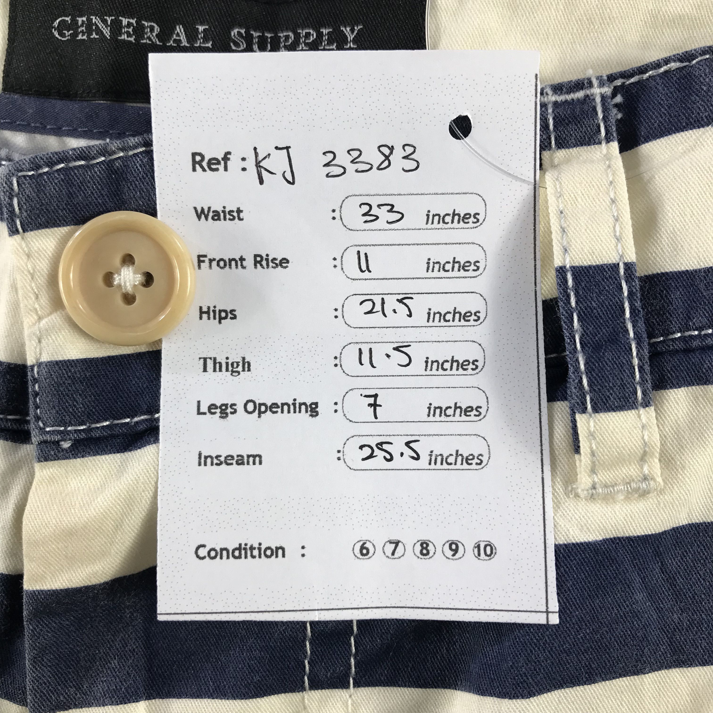 SHIPS Ships x General Supply Stripe Pants Size US 32 / EU 48 - 11 Thumbnail