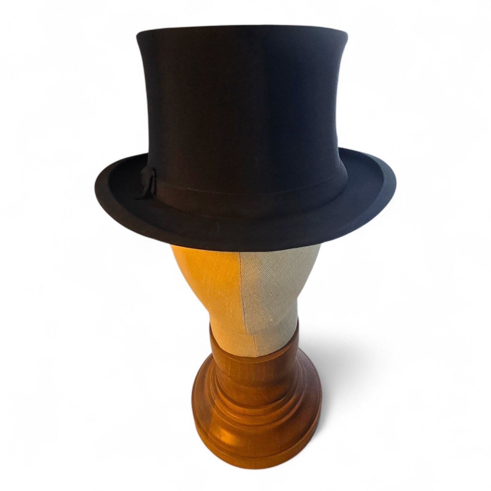 Other Higbee Co Vintage Collapsible Opera Top Hat Size 7 1/4 Oval Size ONE SIZE - 21 Thumbnail