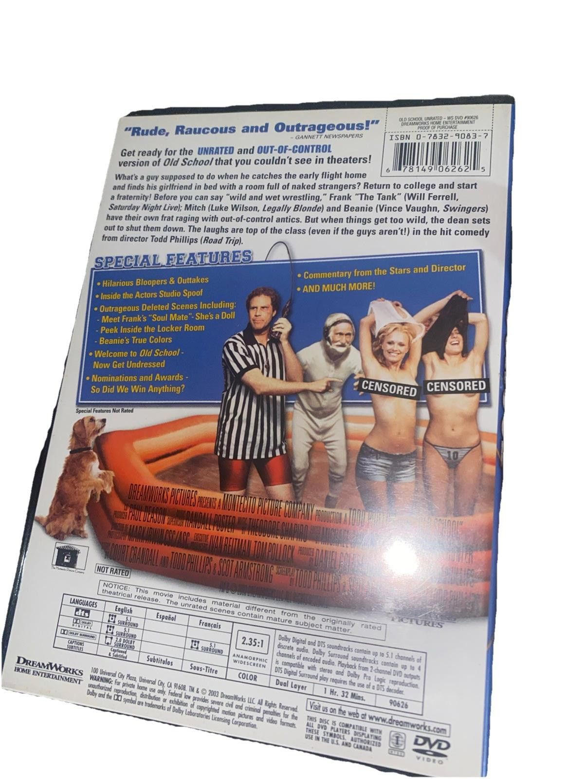 Other Old School (DVD, 2003, Widescreen Unrated Version) Size ONE SIZE - 2 Thumbnail