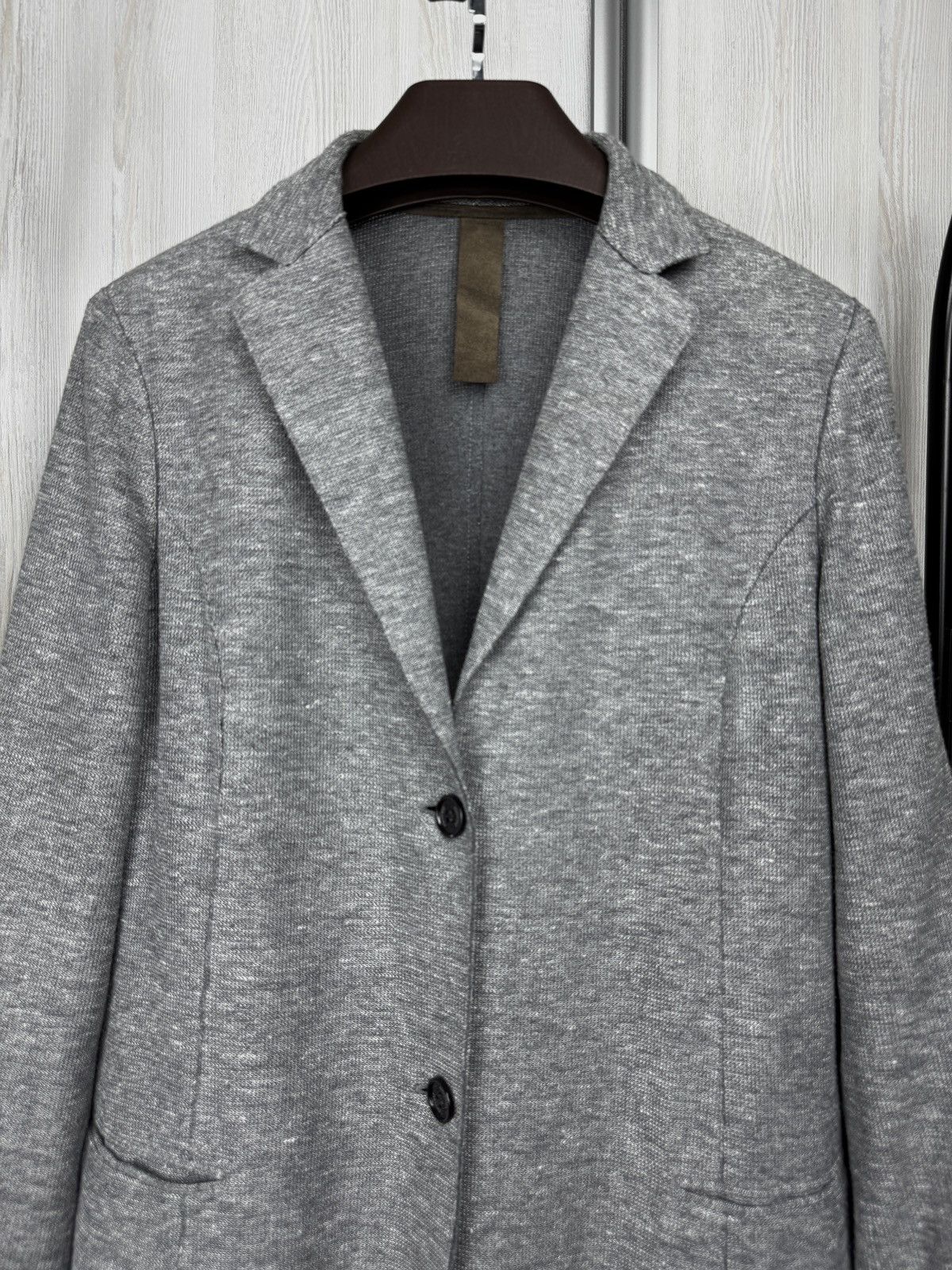 Eleventy Eleventy grey linen blend made in italy blazer coat Size L / US 10 / IT 46 - 3 Thumbnail