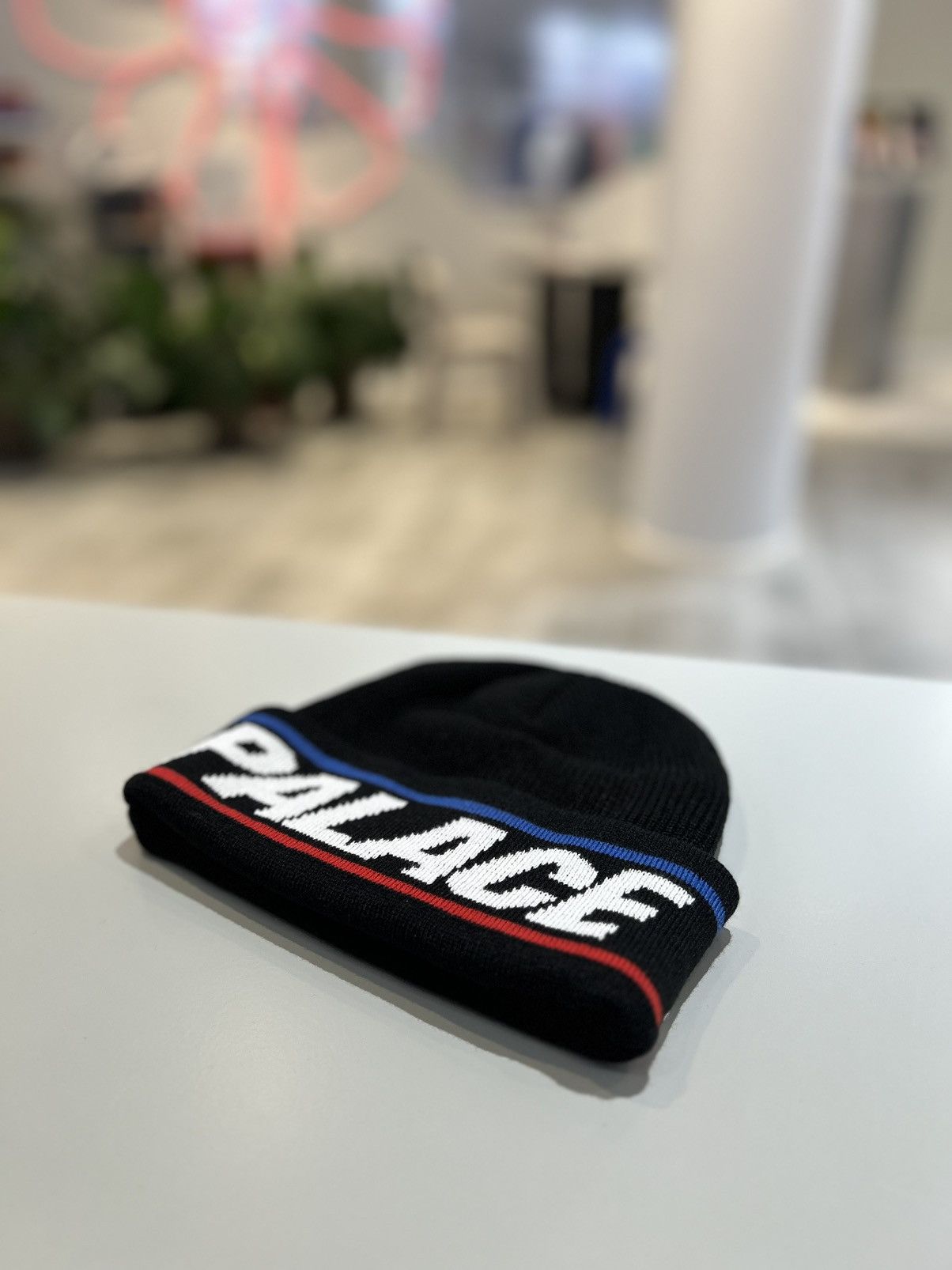 image of Palace Basically A Beanie (Fw21) Black, Men's